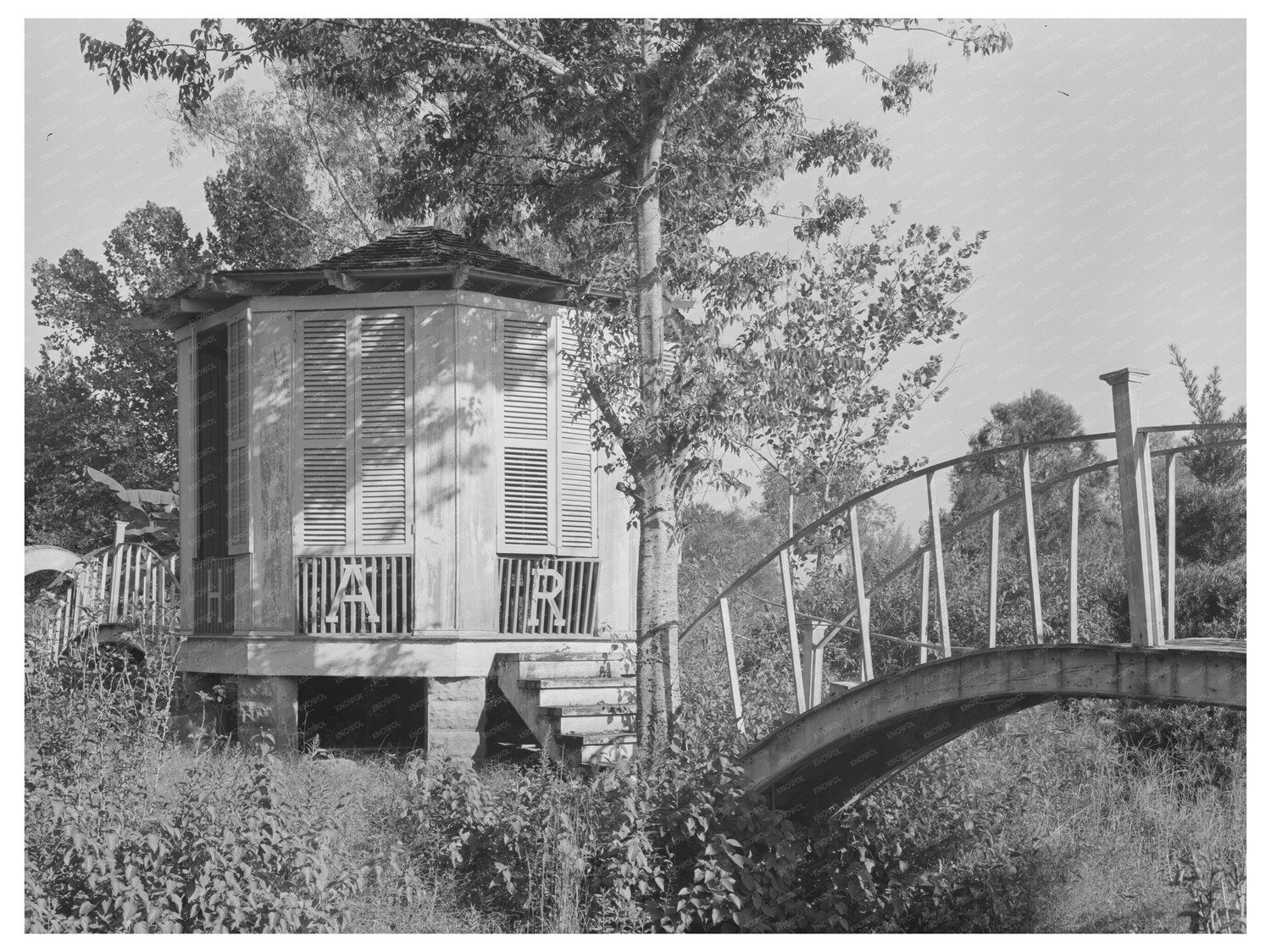 Chapel and Shrine on Bayou Teche Louisiana September 1938 - Available at KNOWOL