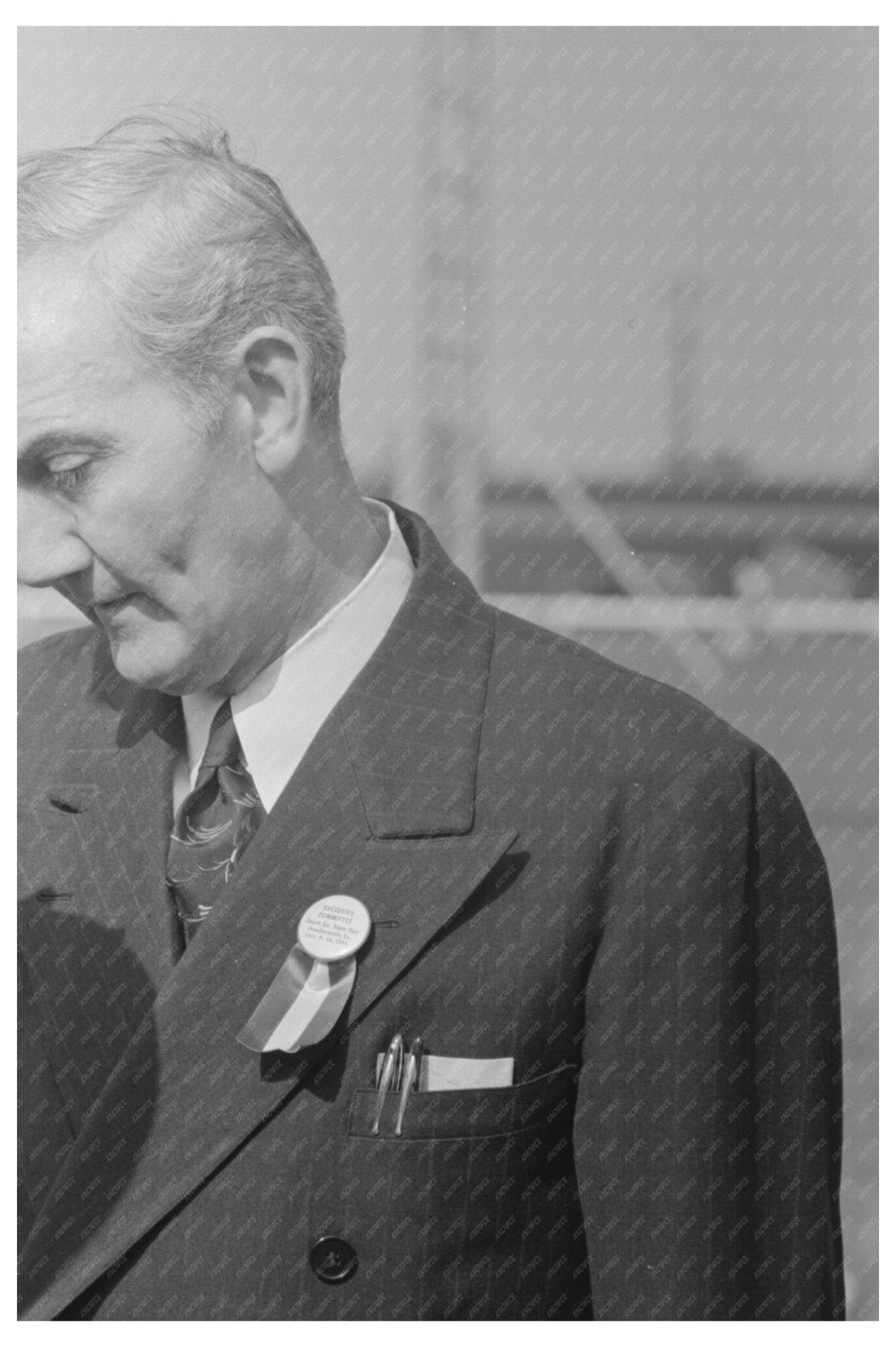 Chaplain Praying at 1938 Louisiana State Fair Opening - Available at KNOWOL