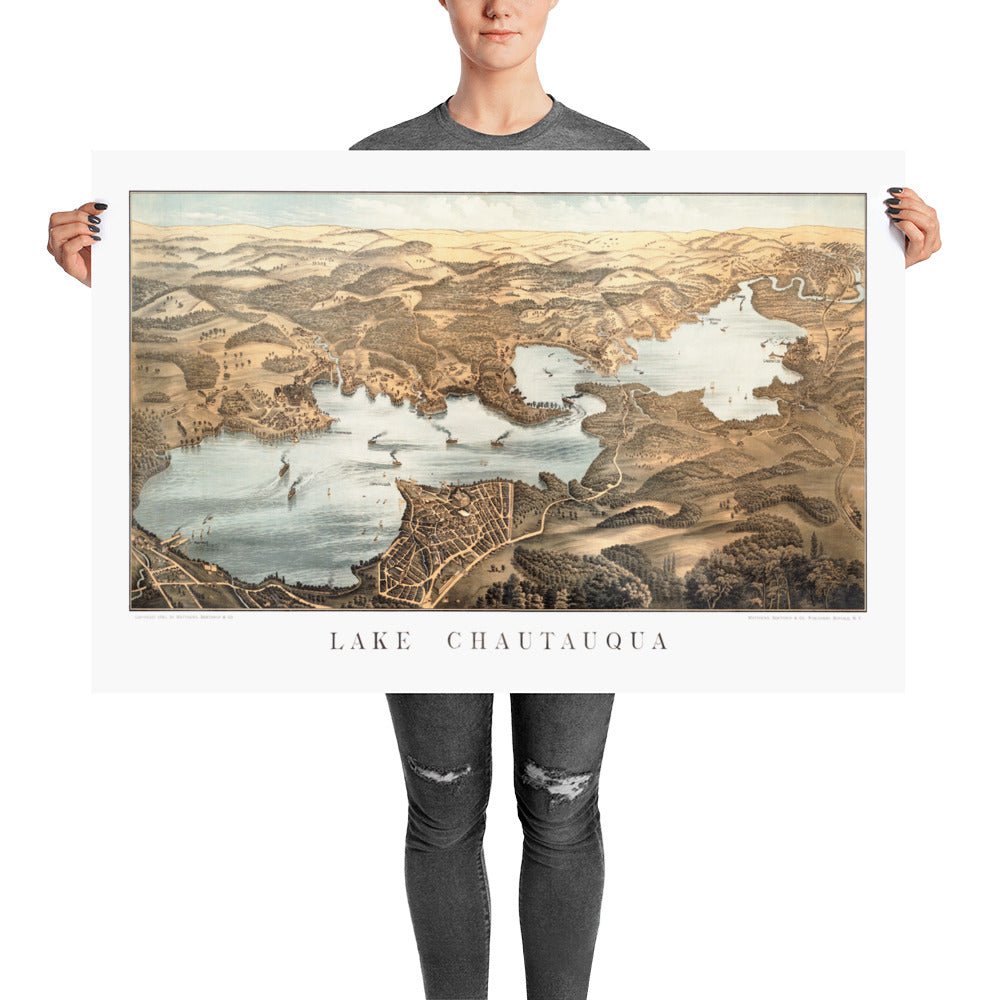Chautauqua Lake, 1885 - Available at KNOWOL
