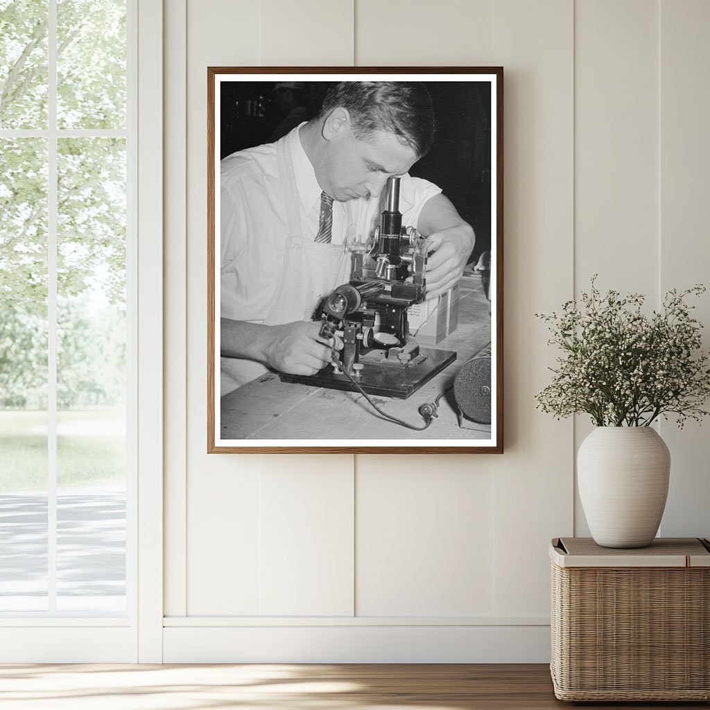 Chemist Testing Sweet Potato Starch in Mississippi 1938 - Available at KNOWOL