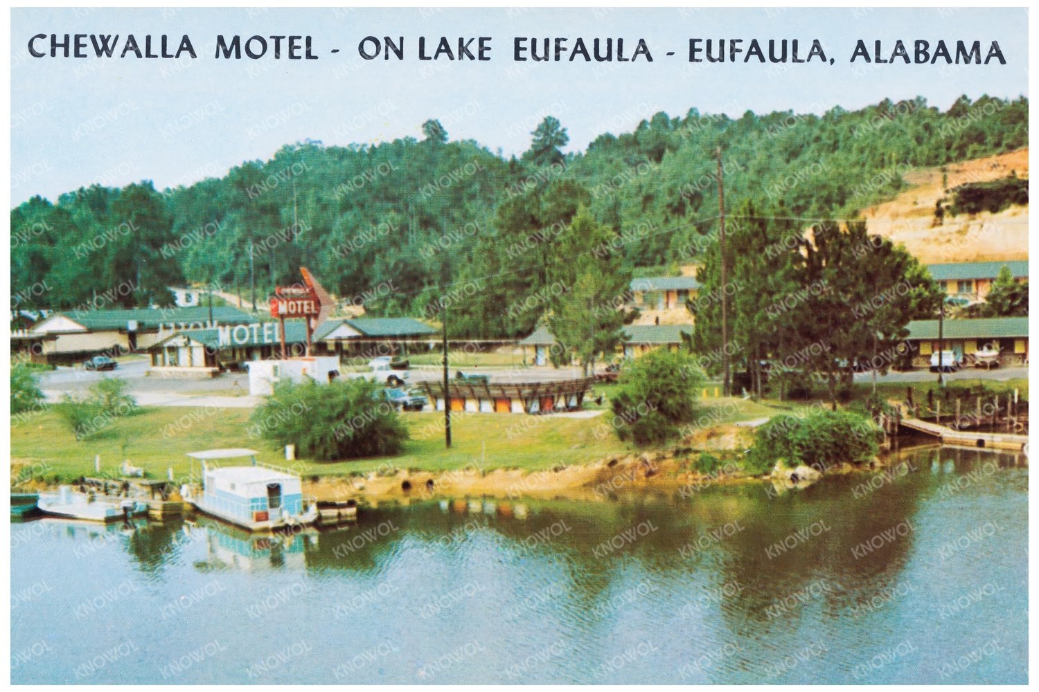 Chewalla Motel Vintage Postcard Eufaula Alabama 1930 - 1945 - Available at KNOWOL
