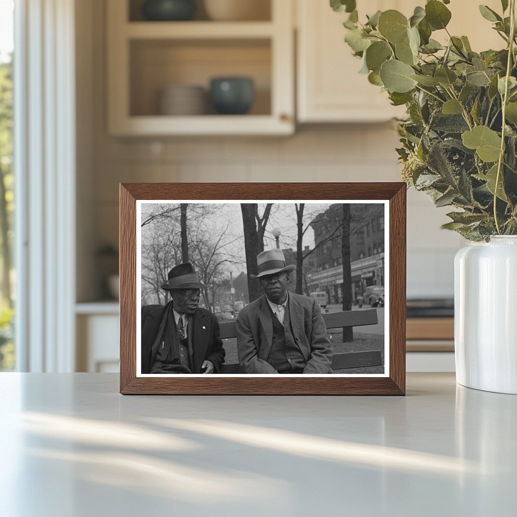 Chicago Park Bench Conversation April 1941 - Available at KNOWOL