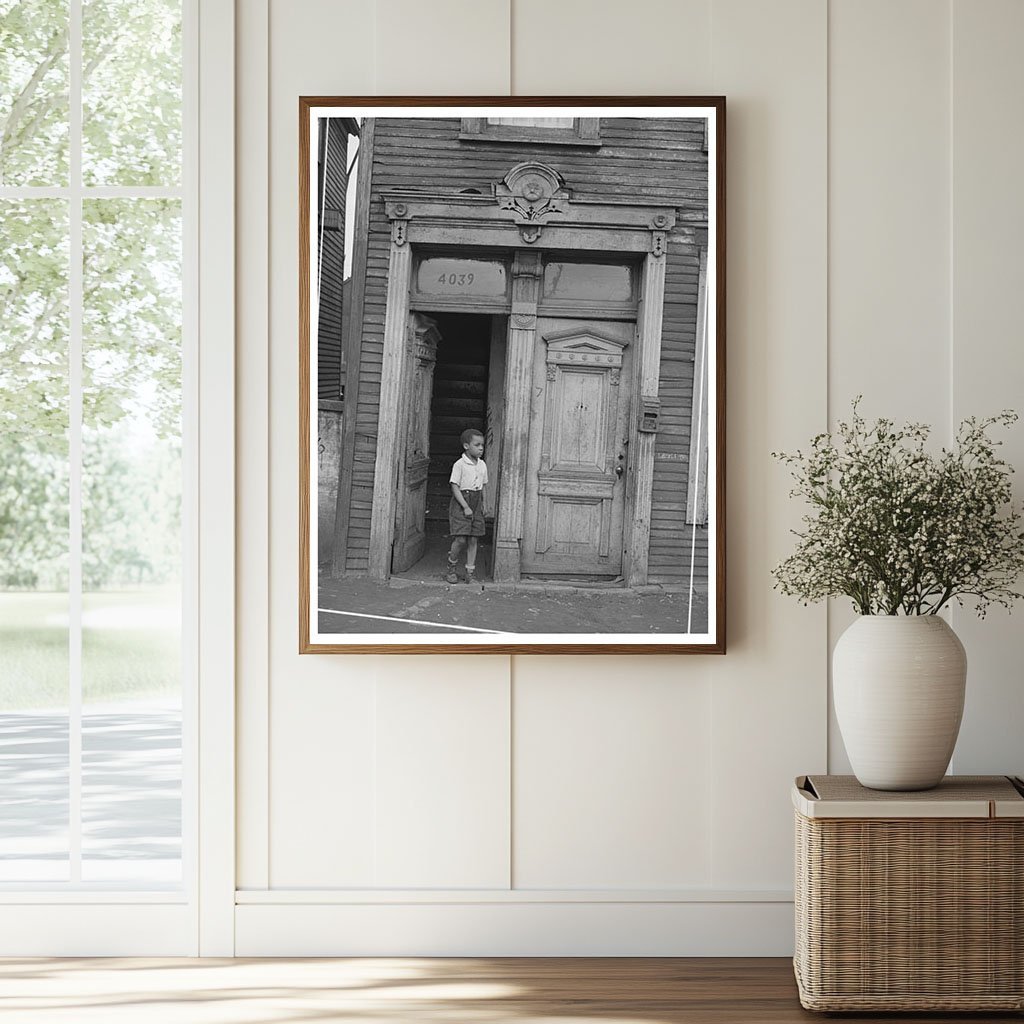 Chicago Residence Entrance African American Neighborhood 1941 - Available at KNOWOL