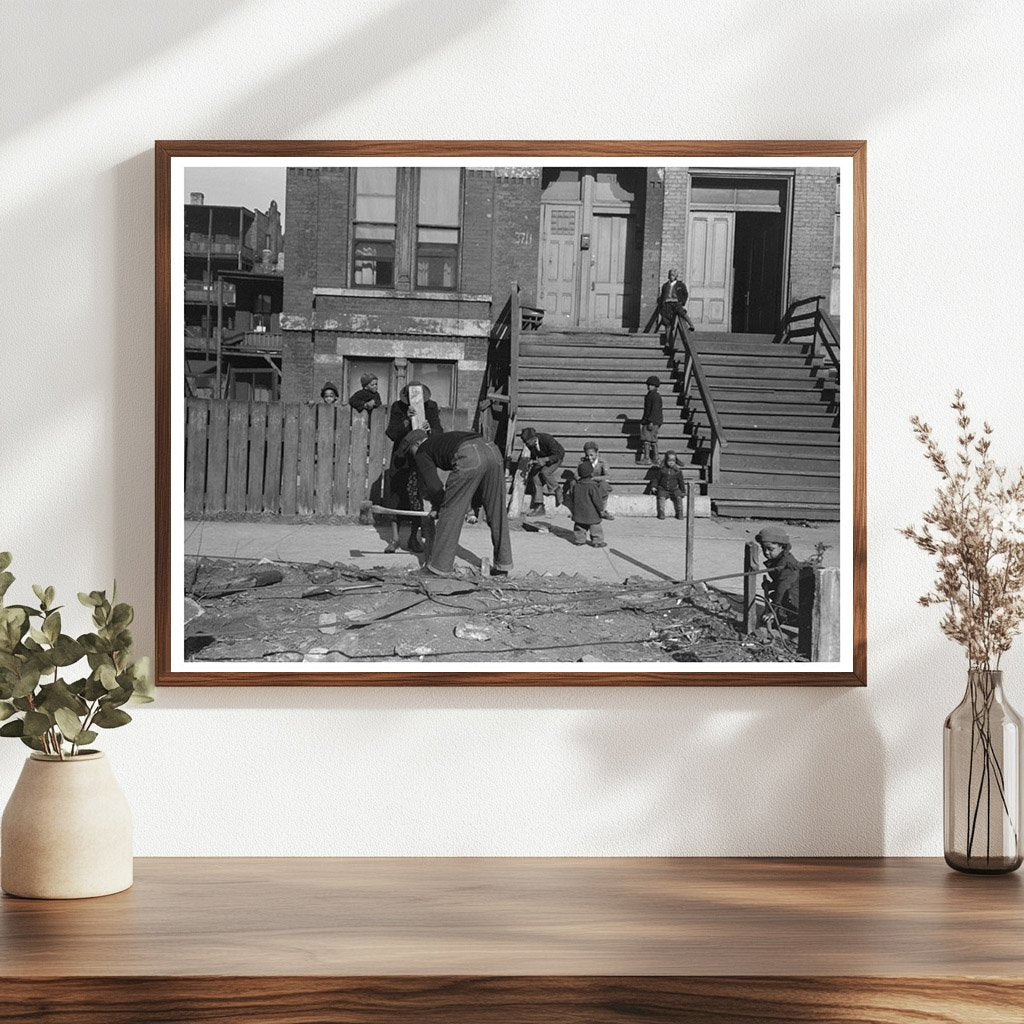 Chicago South Side Apartment Building April 1941 - Available at KNOWOL