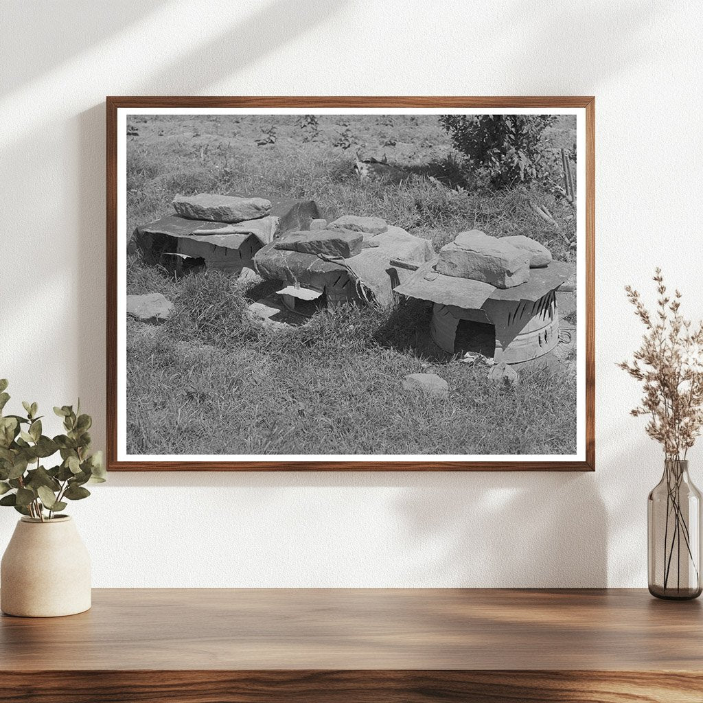 Chicken Houses of Tenant Farmer in Sallisaw Oklahoma 1939 - Available at KNOWOL