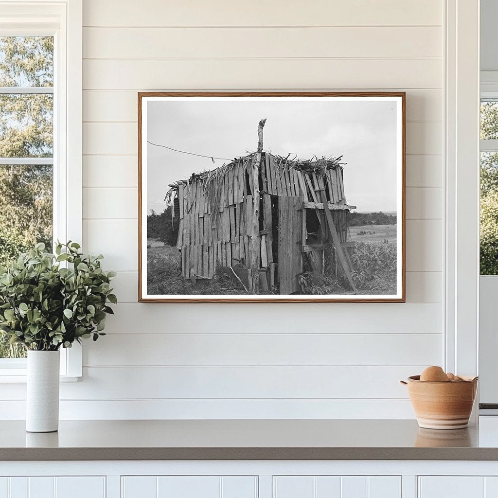 Chicken Shed of Tenant Farmer Wagoner County Oklahoma 1939 - Available at KNOWOL