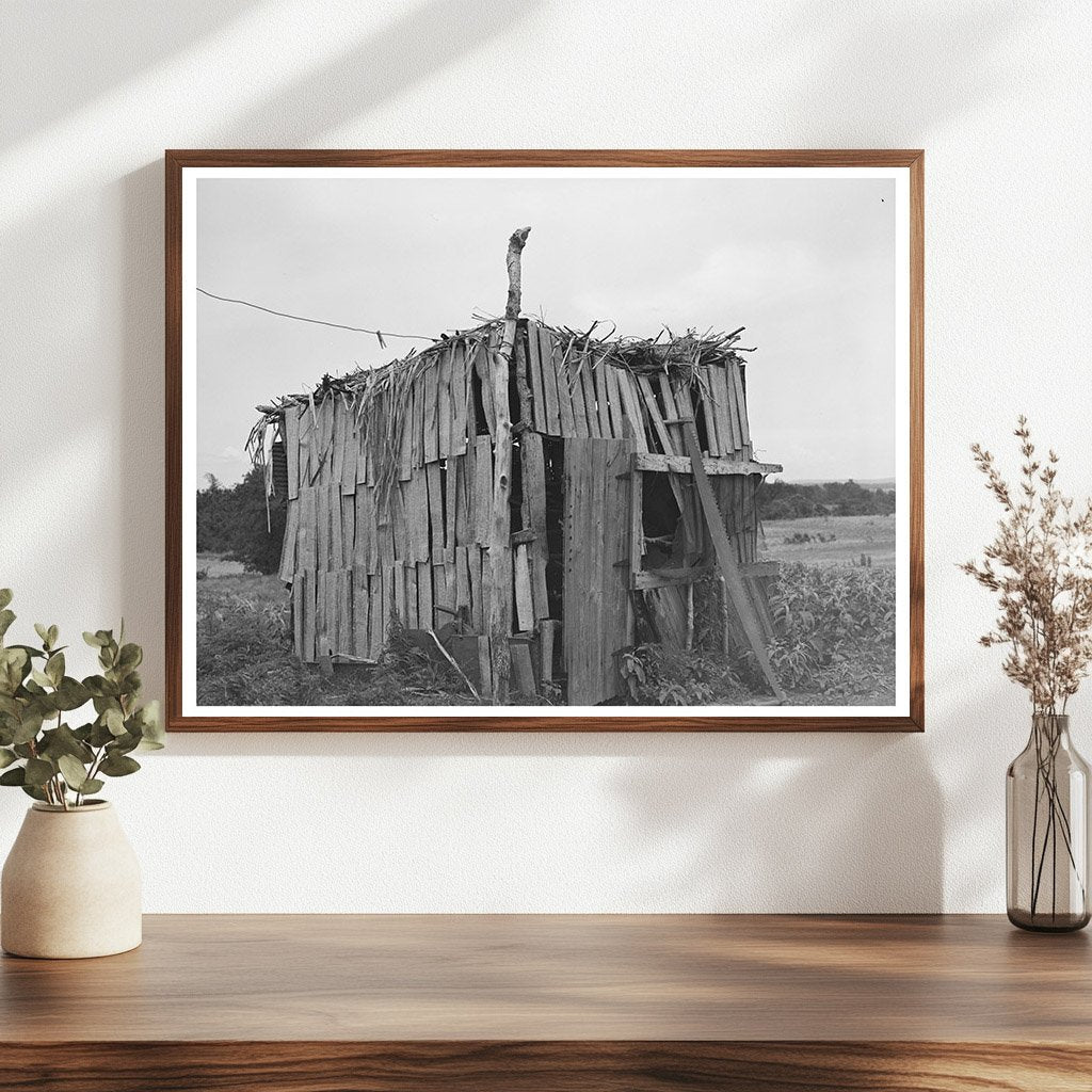 Chicken Shed of Tenant Farmer Wagoner County Oklahoma 1939 - Available at KNOWOL