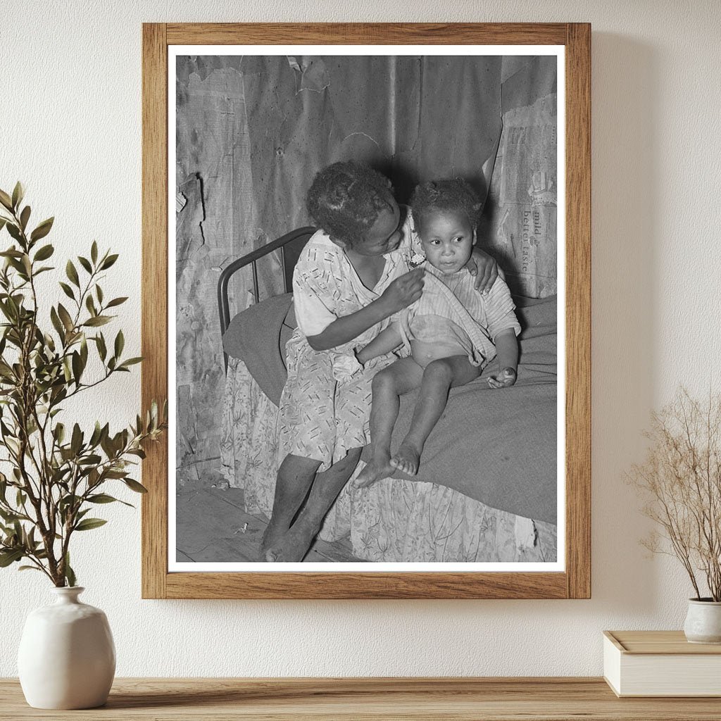 Child Caring for Baby in Sharecropper Cabin Missouri 1938 - Available at KNOWOL