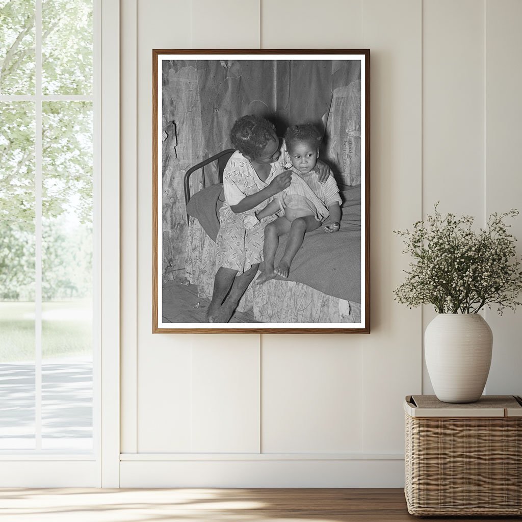 Child Caring for Baby in Sharecropper Cabin Missouri 1938 - Available at KNOWOL