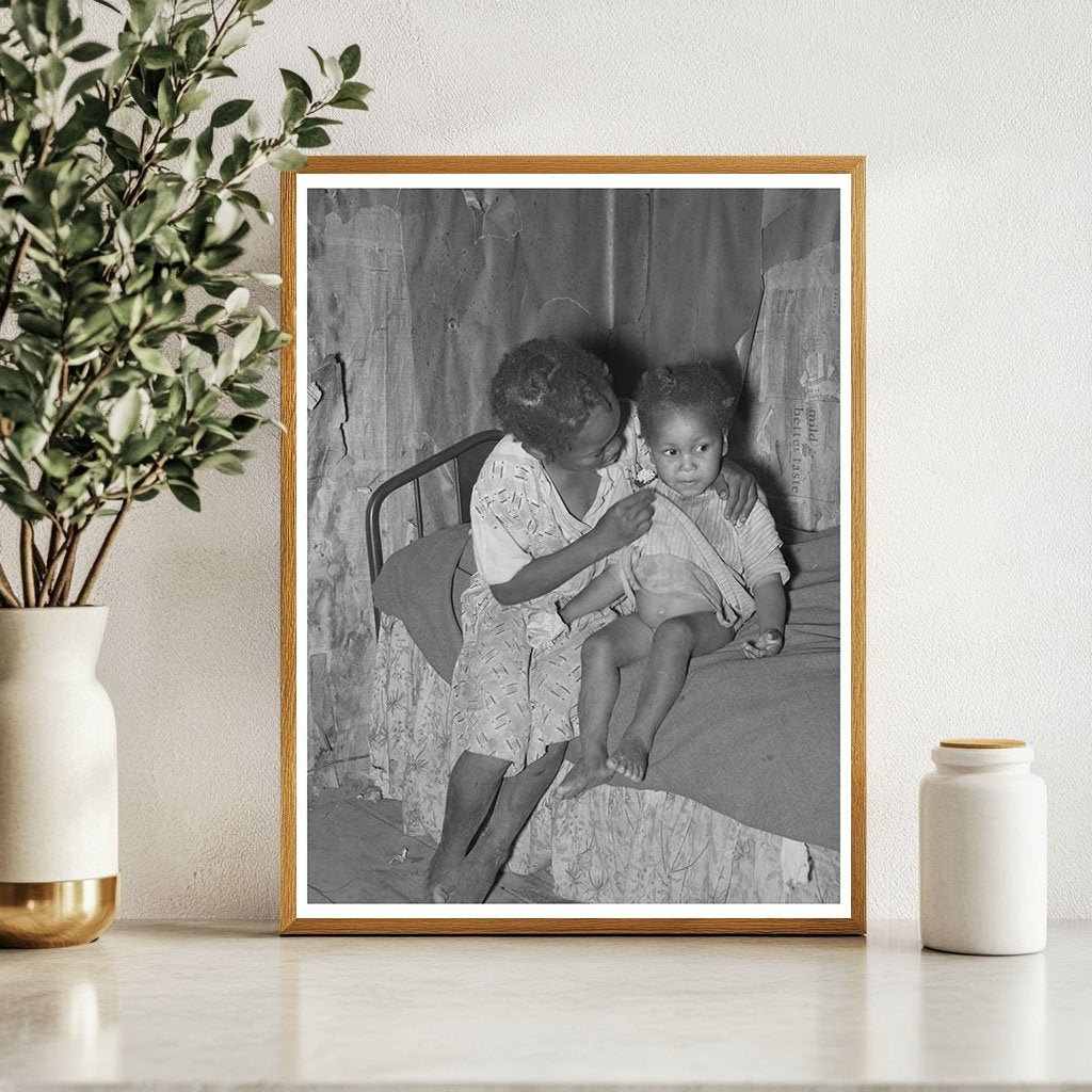 Child Caring for Baby in Sharecropper Cabin Missouri 1938 - Available at KNOWOL