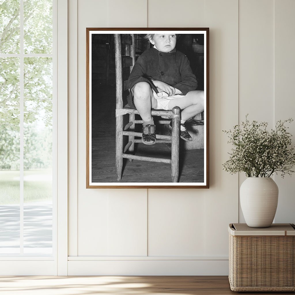 Child in Abandoned Church Laurel Mississippi January 1939 - Available at KNOWOL