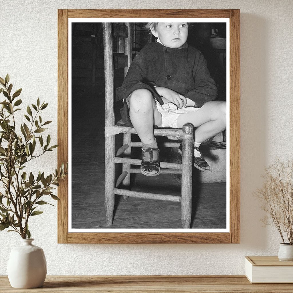 Child in Abandoned Church Laurel Mississippi January 1939 - Available at KNOWOL