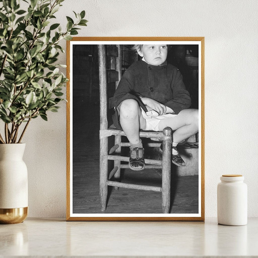 Child in Abandoned Church Laurel Mississippi January 1939 - Available at KNOWOL