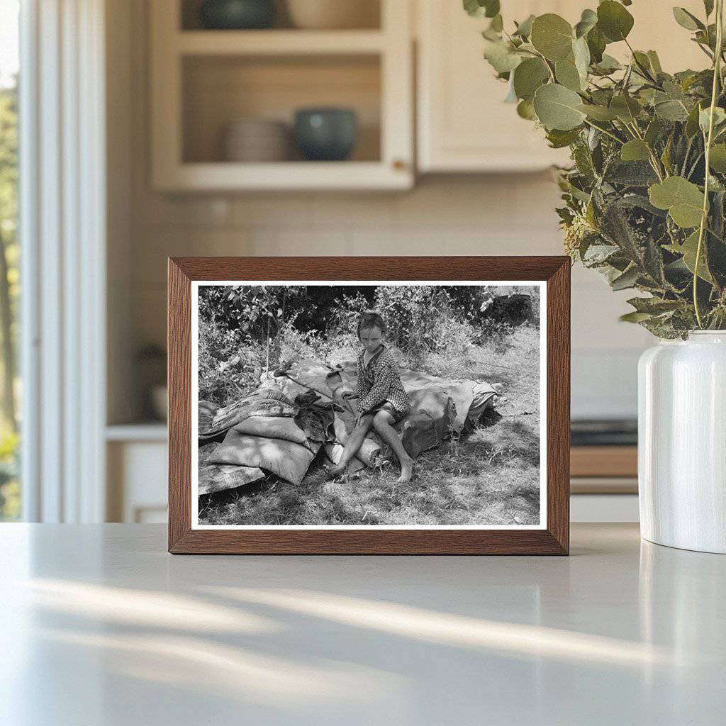 Child in Agricultural Laborers Camp Sequoyah County 1939 - Available at KNOWOL