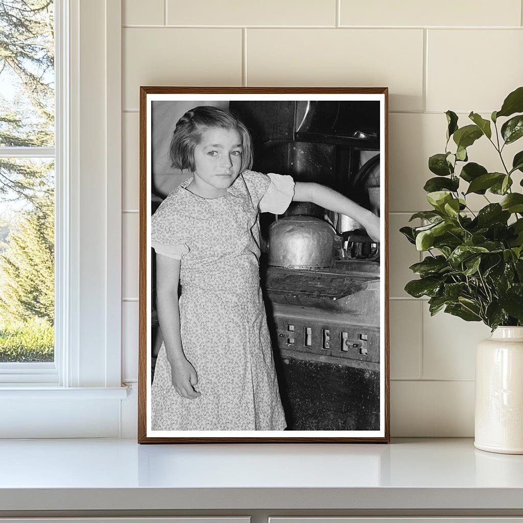 Child in Farming Life Montana 1937 Vintage Photo - Available at KNOWOL