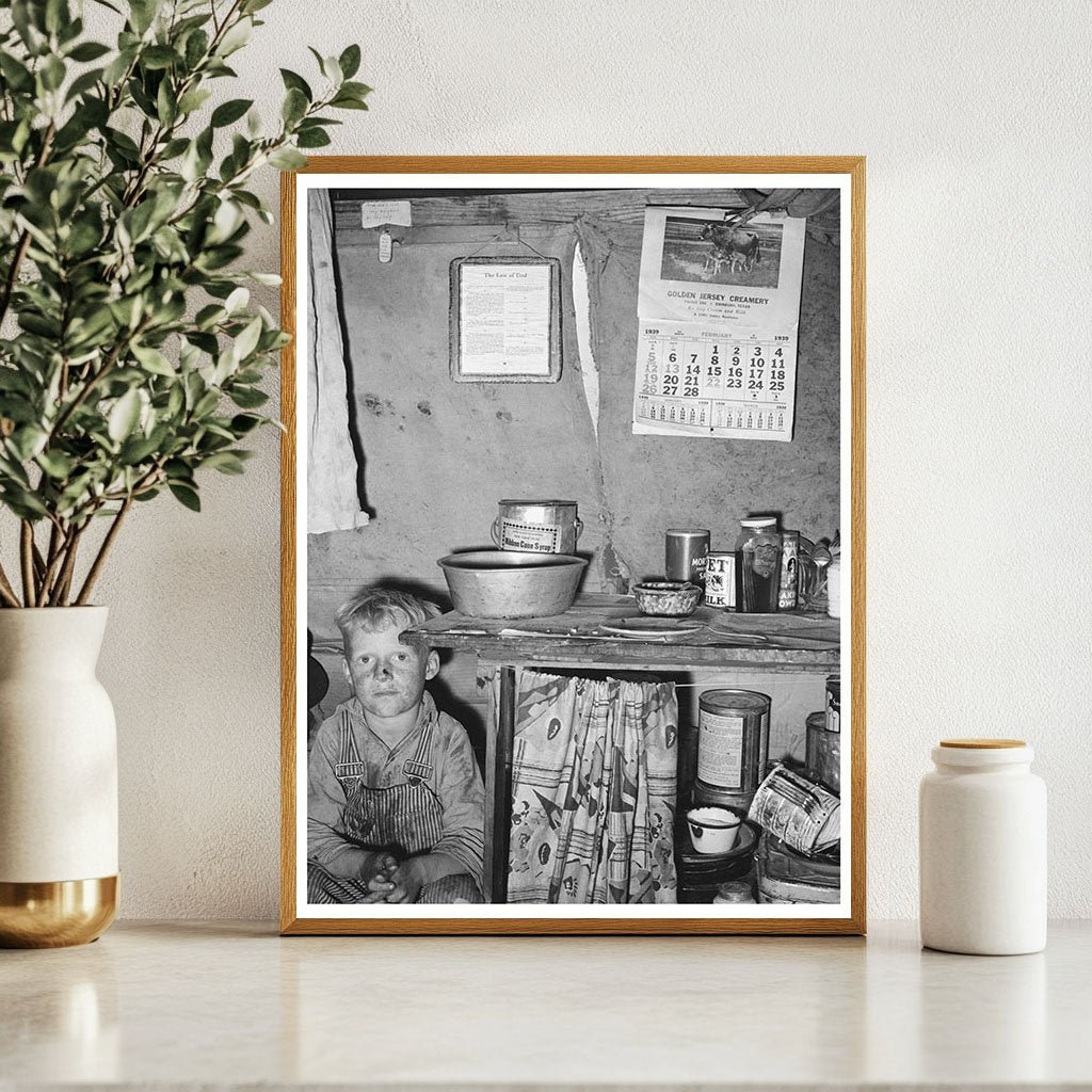 Child in Tent Home at Migrant Camp Edinburg Texas 1939 - Available at KNOWOL
