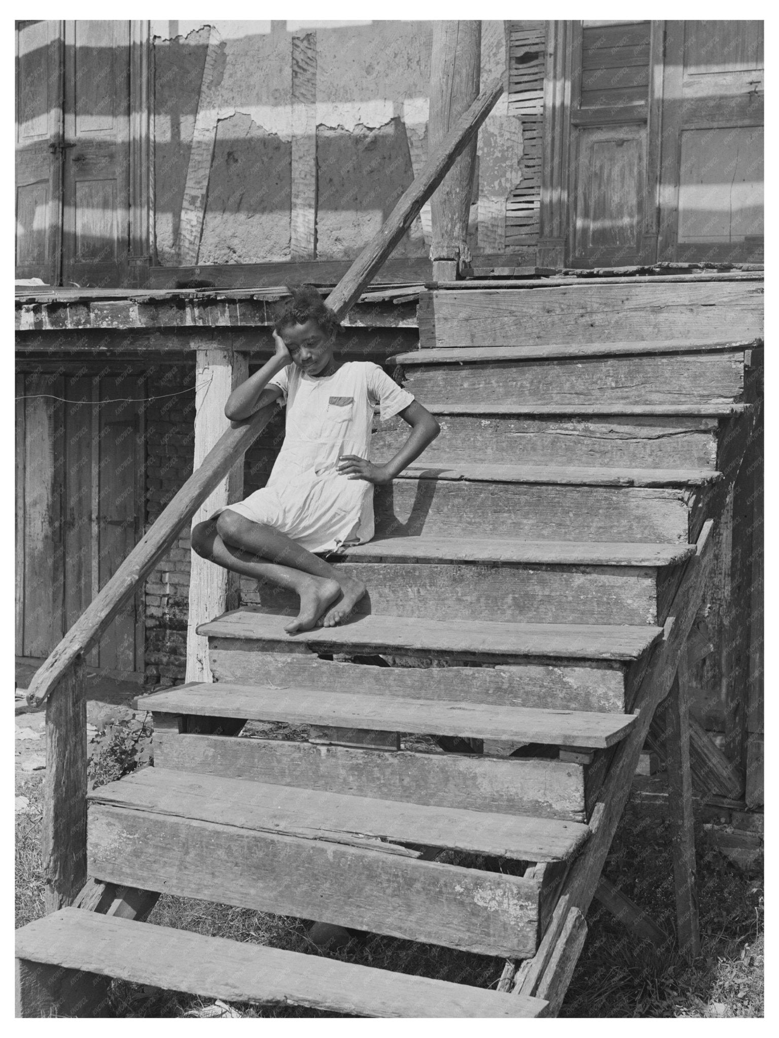 Child in Trepagnier House Louisiana October 1938 - Available at KNOWOL