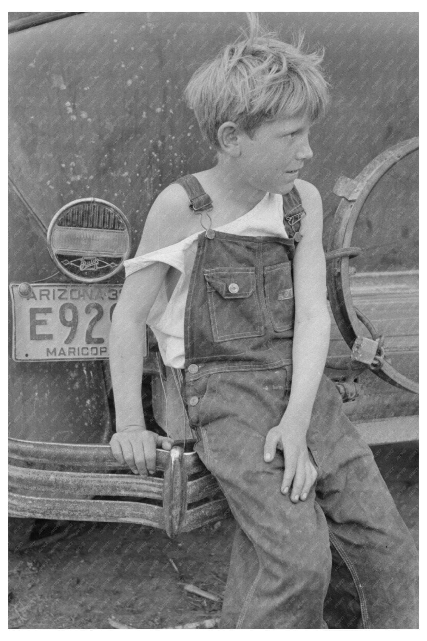 Child of a Migrant Worker in Arizona February 1939 - Available at KNOWOL