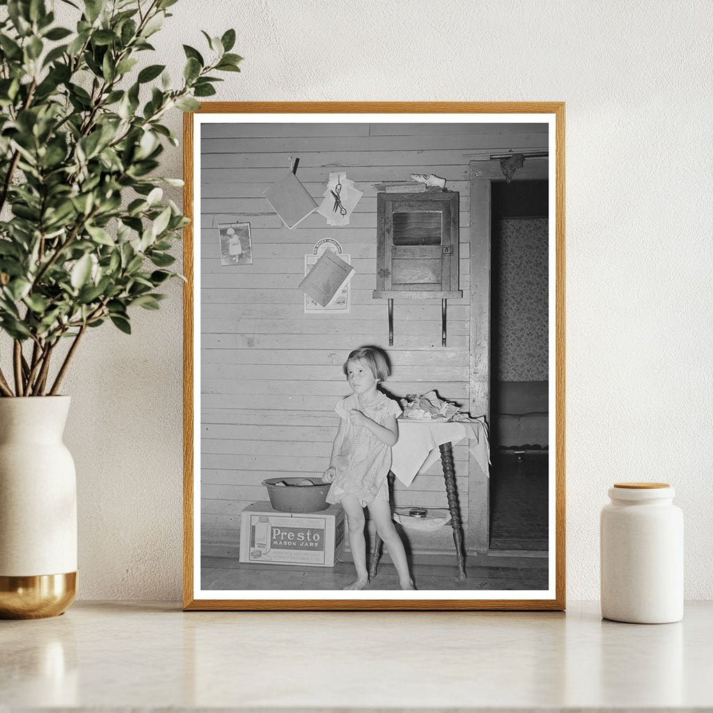 Child of Sharecropper in Missouri Home August 1938 - Available at KNOWOL