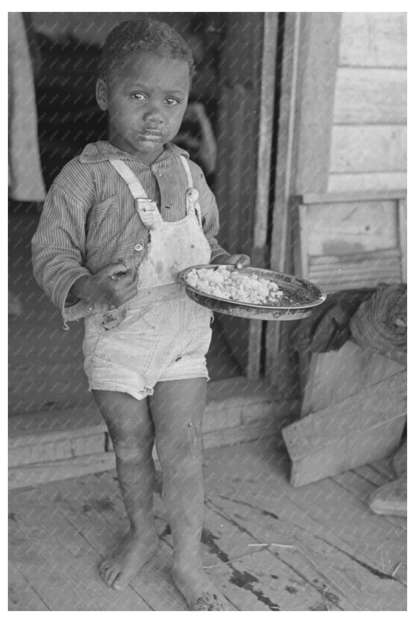 Child of Sharecropper in Southeast Missouri Farms 1938 - Available at KNOWOL