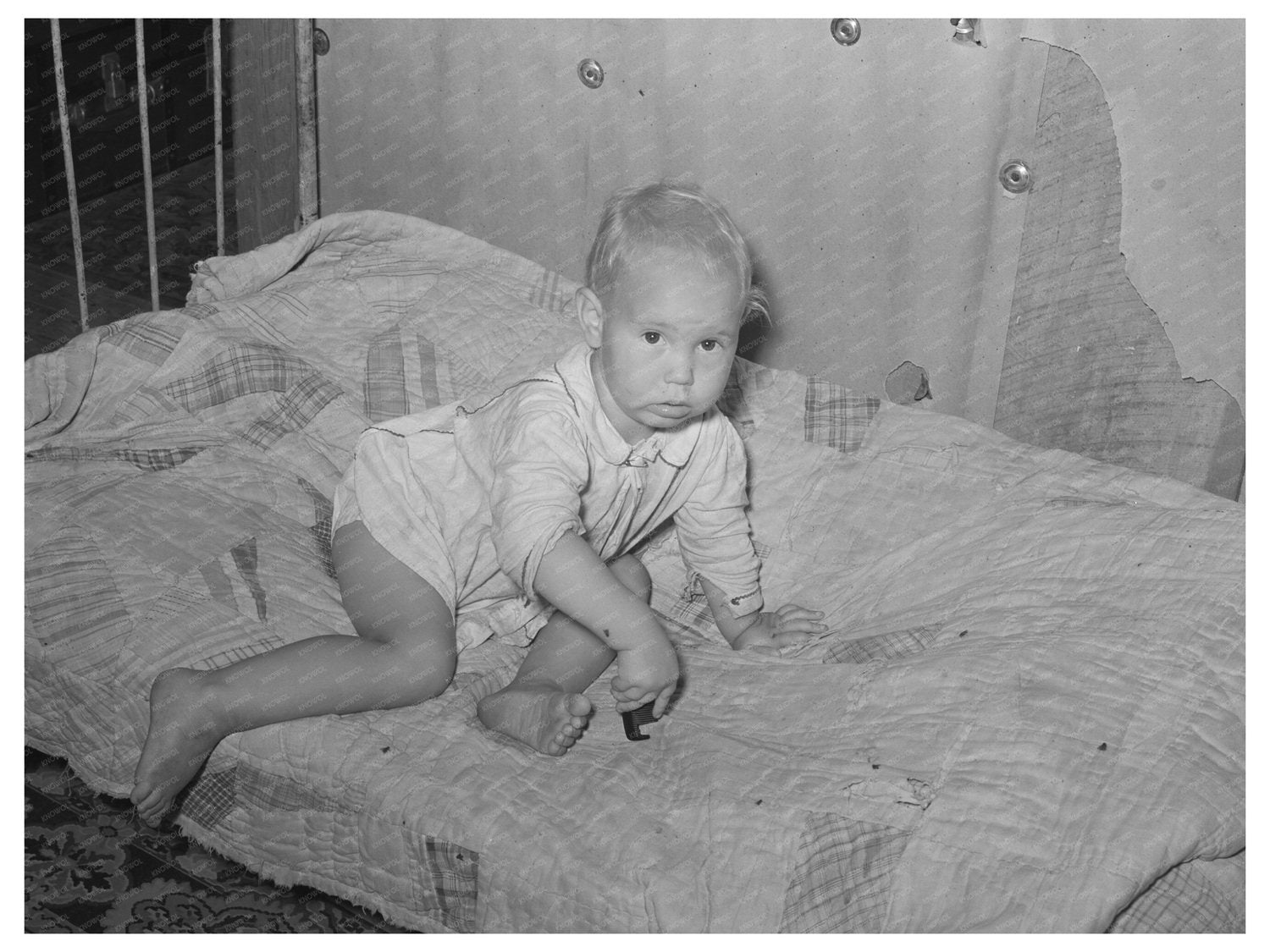 Child of Tenant Farmers in Arkansas River Bottoms 1939 - Available at KNOWOL