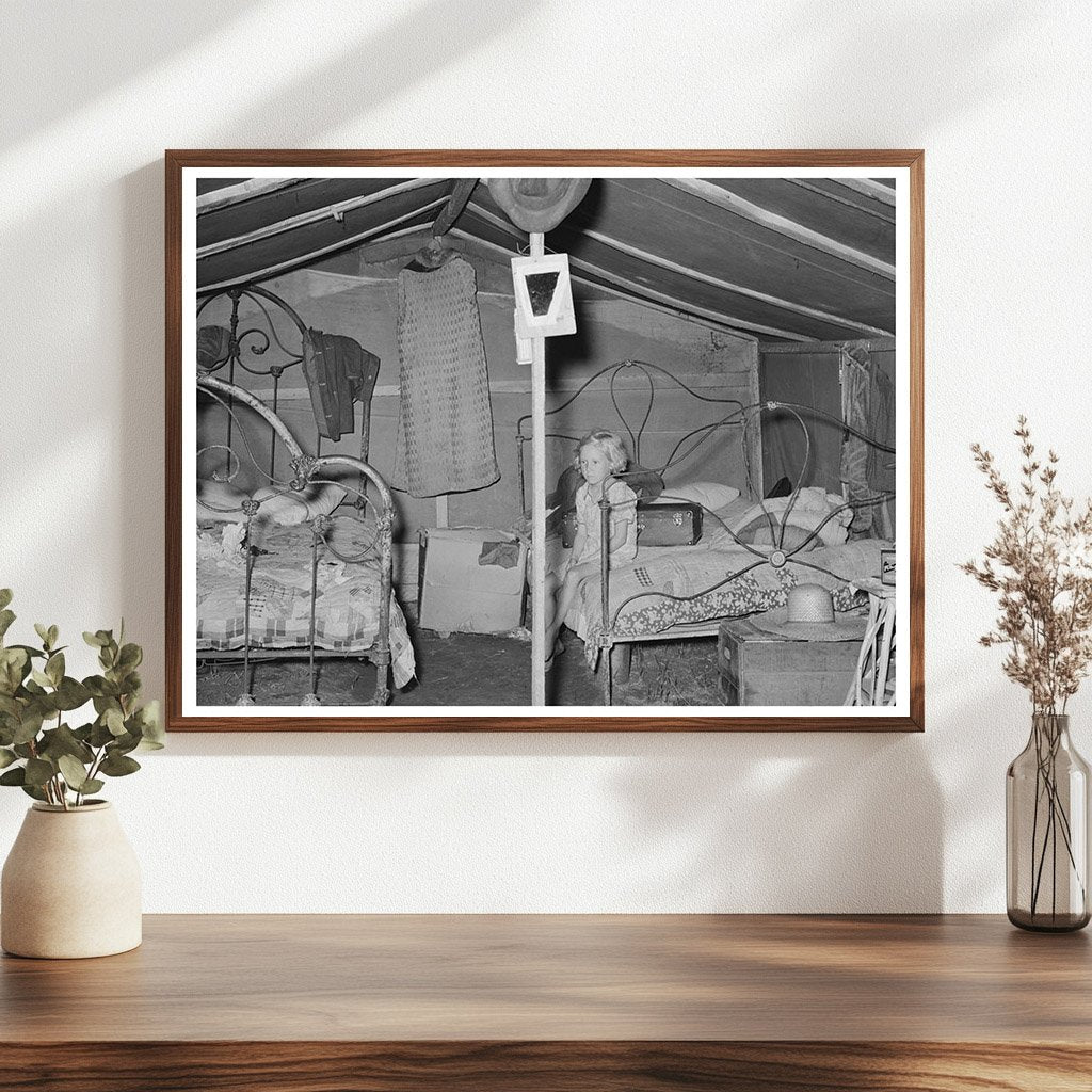 Child Outside Tent Home in Spiro Oklahoma June 1939 - Available at KNOWOL