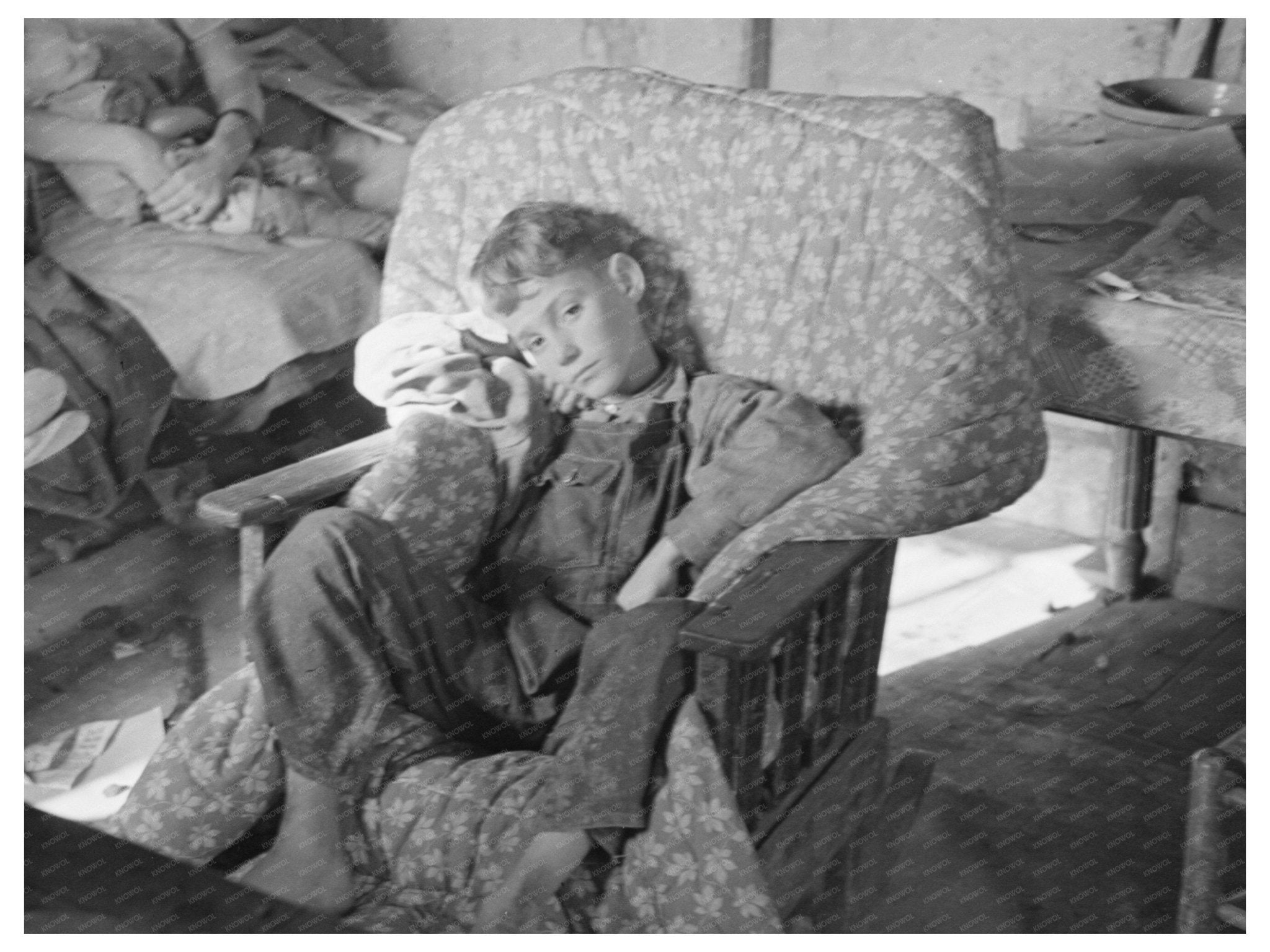 Child Recovering from Pneumonia in 1937 Iowa - Available at KNOWOL