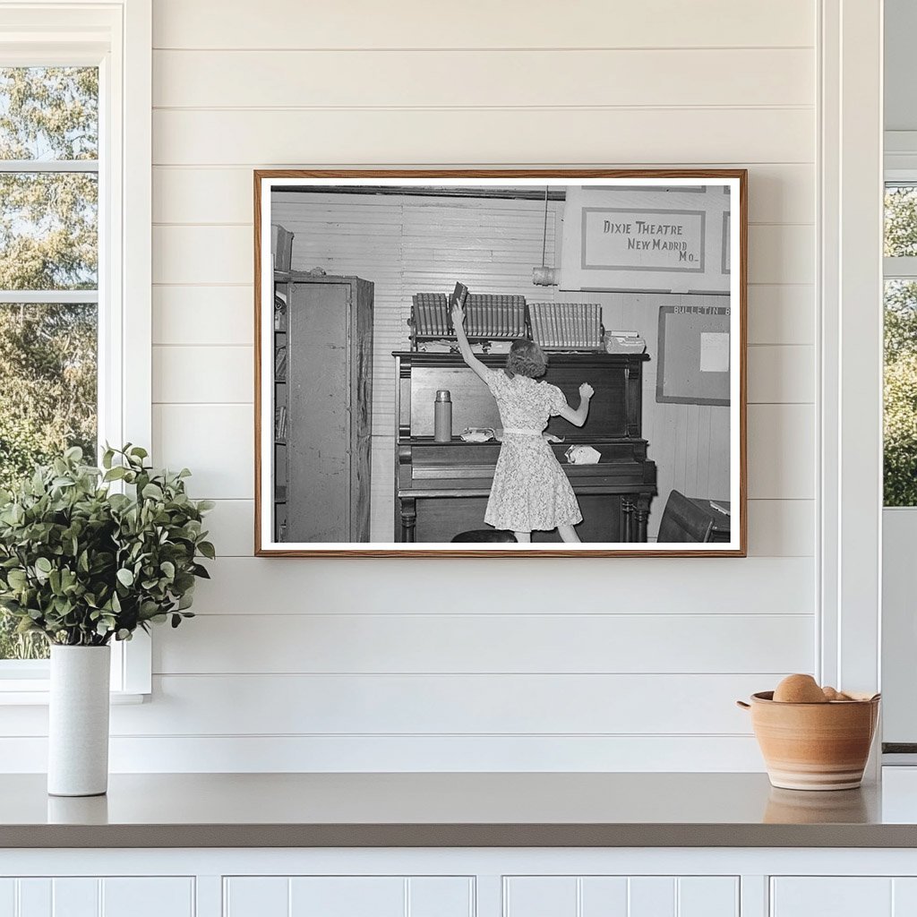 Child Removing Book in Southeast Missouri Schoolroom 1938 - Available at KNOWOL