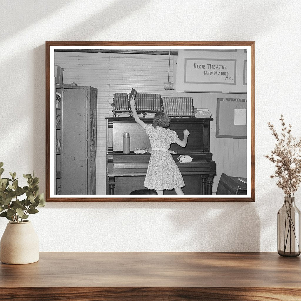 Child Removing Book in Southeast Missouri Schoolroom 1938 - Available at KNOWOL