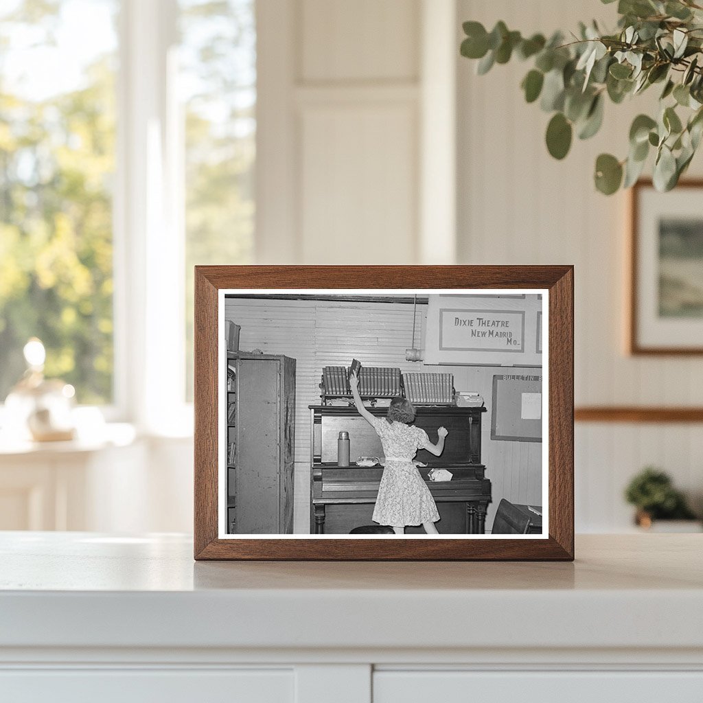Child Removing Book in Southeast Missouri Schoolroom 1938 - Available at KNOWOL