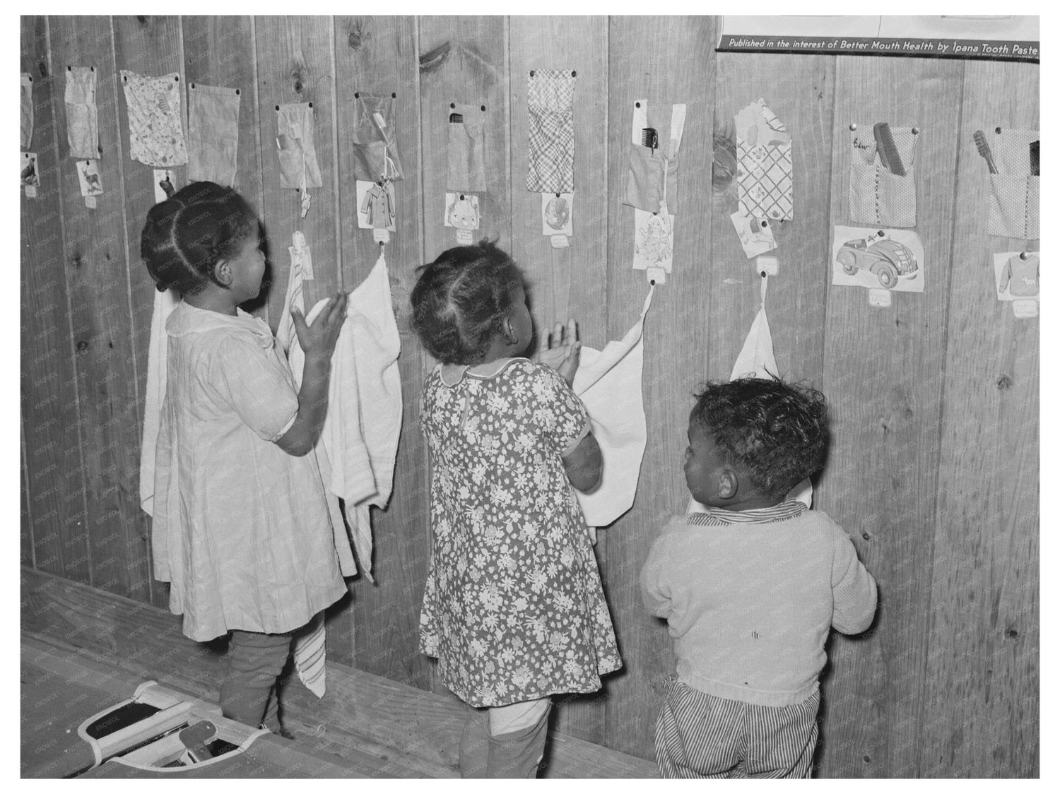 Child Washing Hands at Lakeview Nursery School 1938 - Available at KNOWOL
