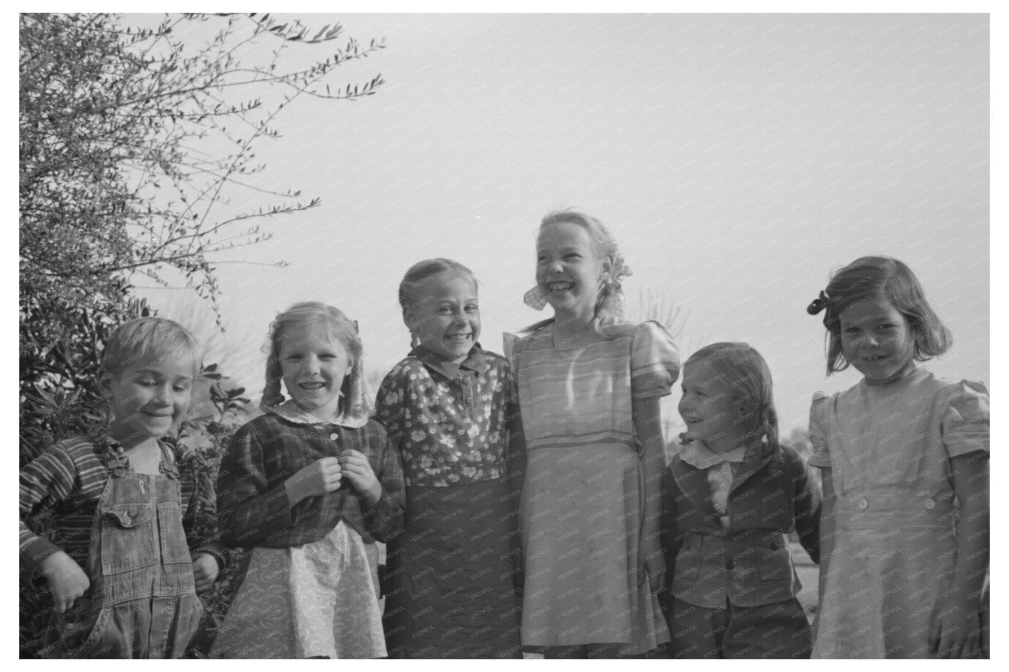 Children at Camelback Farms Phoenix Arizona February 1942 - Available at KNOWOL