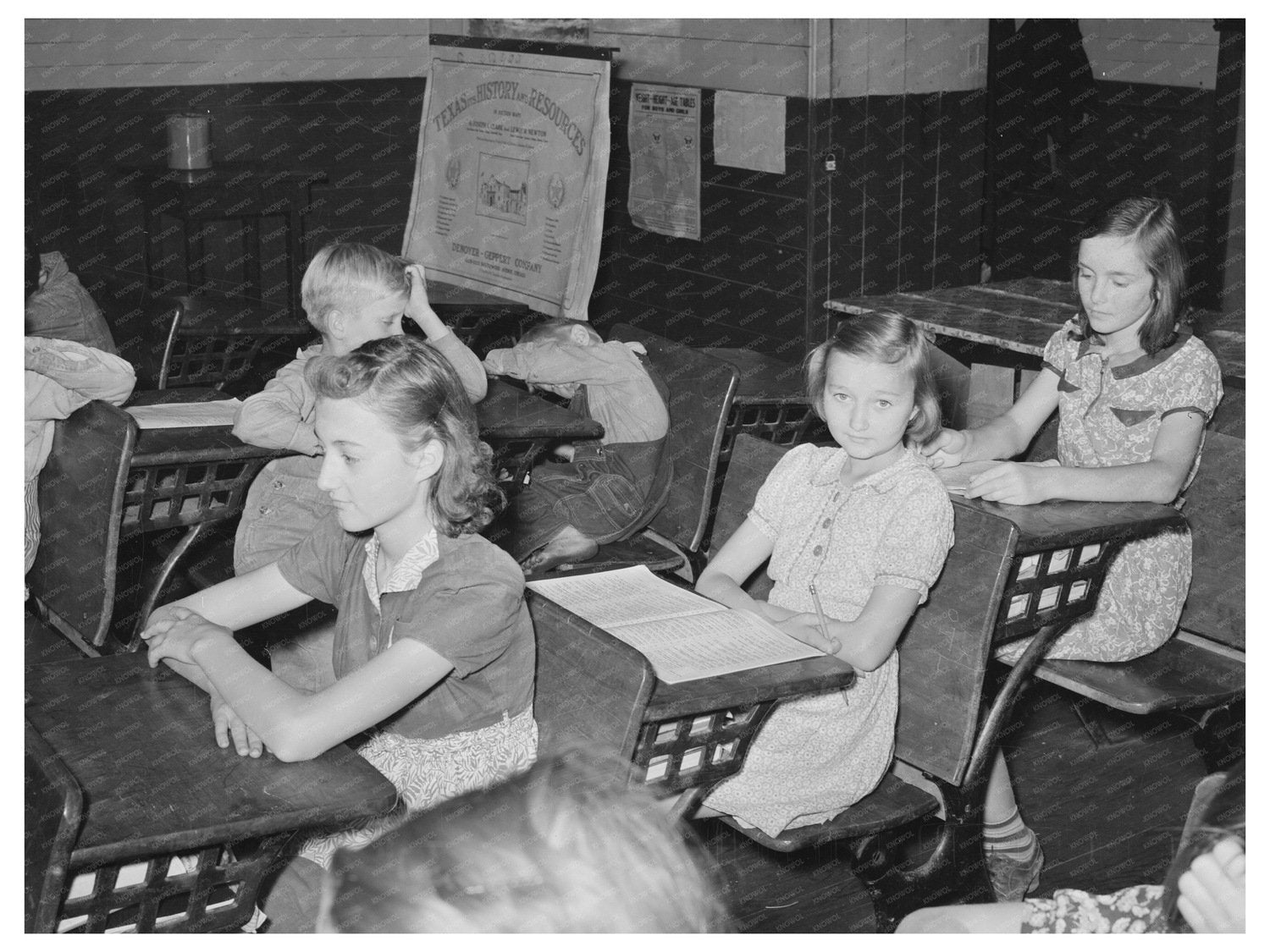 Children at Rural School in San Augustine County Texas 1939 - Available at KNOWOL