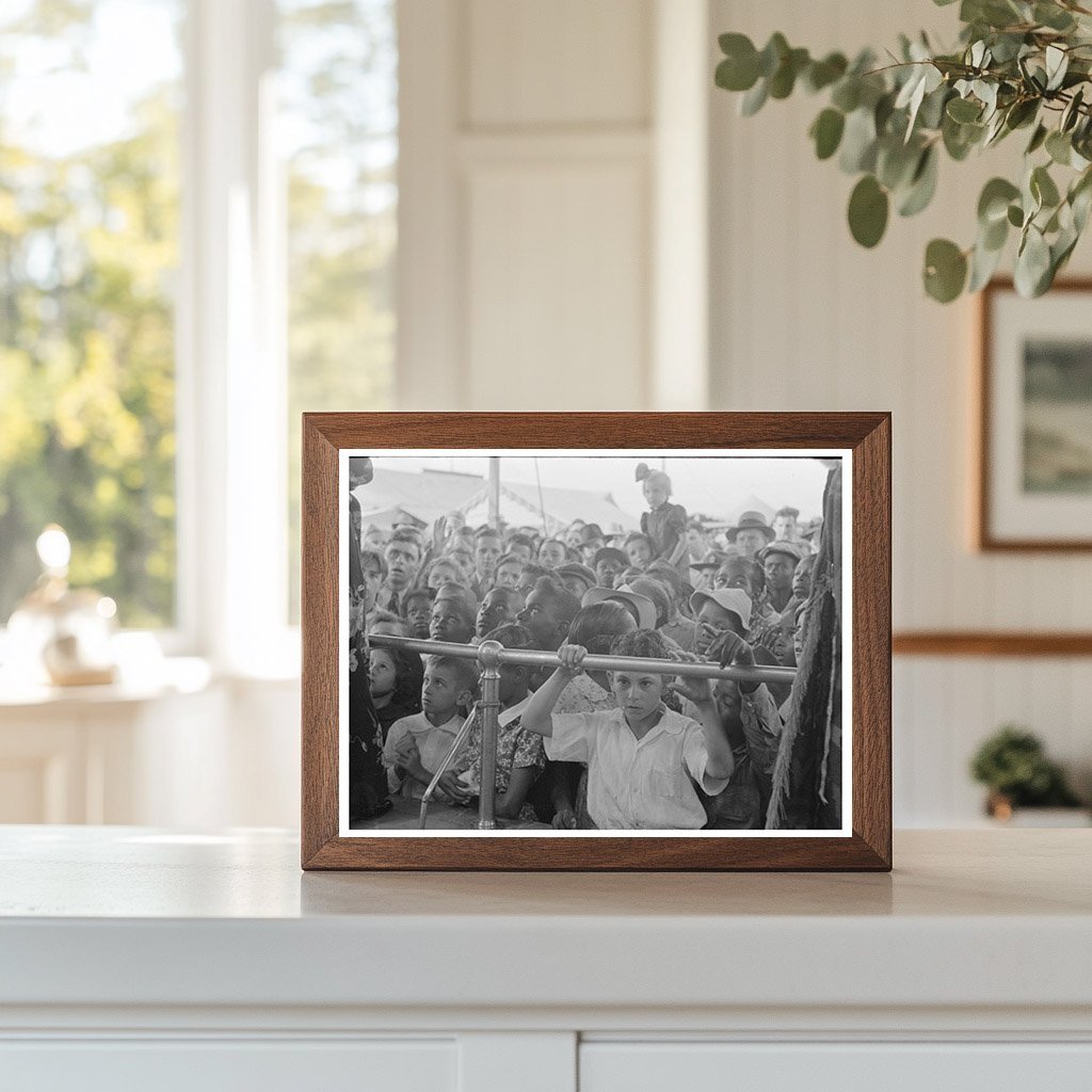 Children at Sideshow in Donaldsonville Louisiana 1938 - Available at KNOWOL