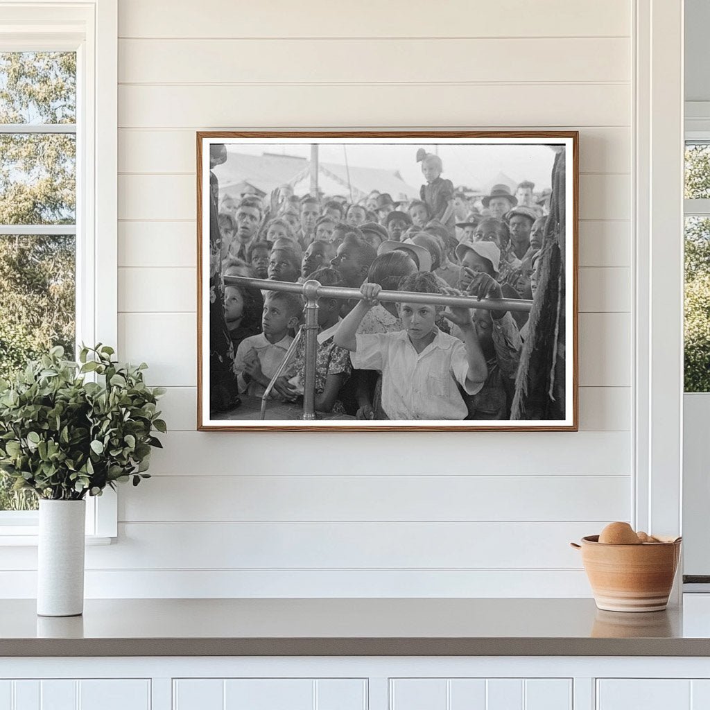 Children at Sideshow in Donaldsonville Louisiana 1938 - Available at KNOWOL