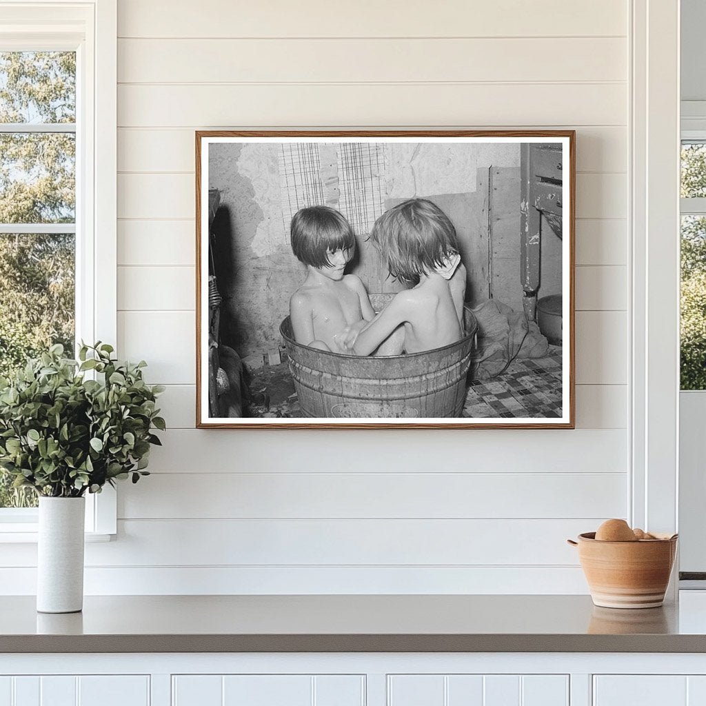 Children Bathe at Oklahoma City Community Camp July 1939 - Available at KNOWOL