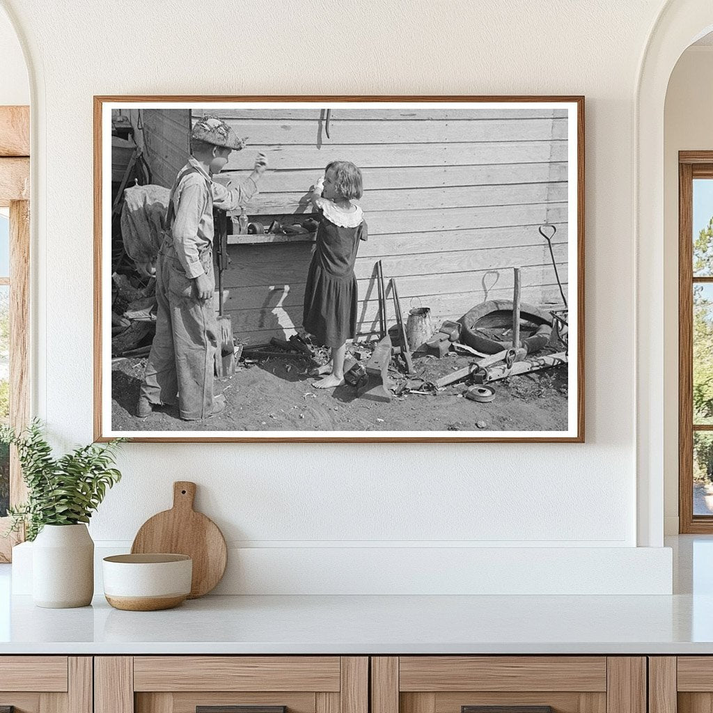 Children in Drought - Affected North Dakota 1937 - Available at KNOWOL