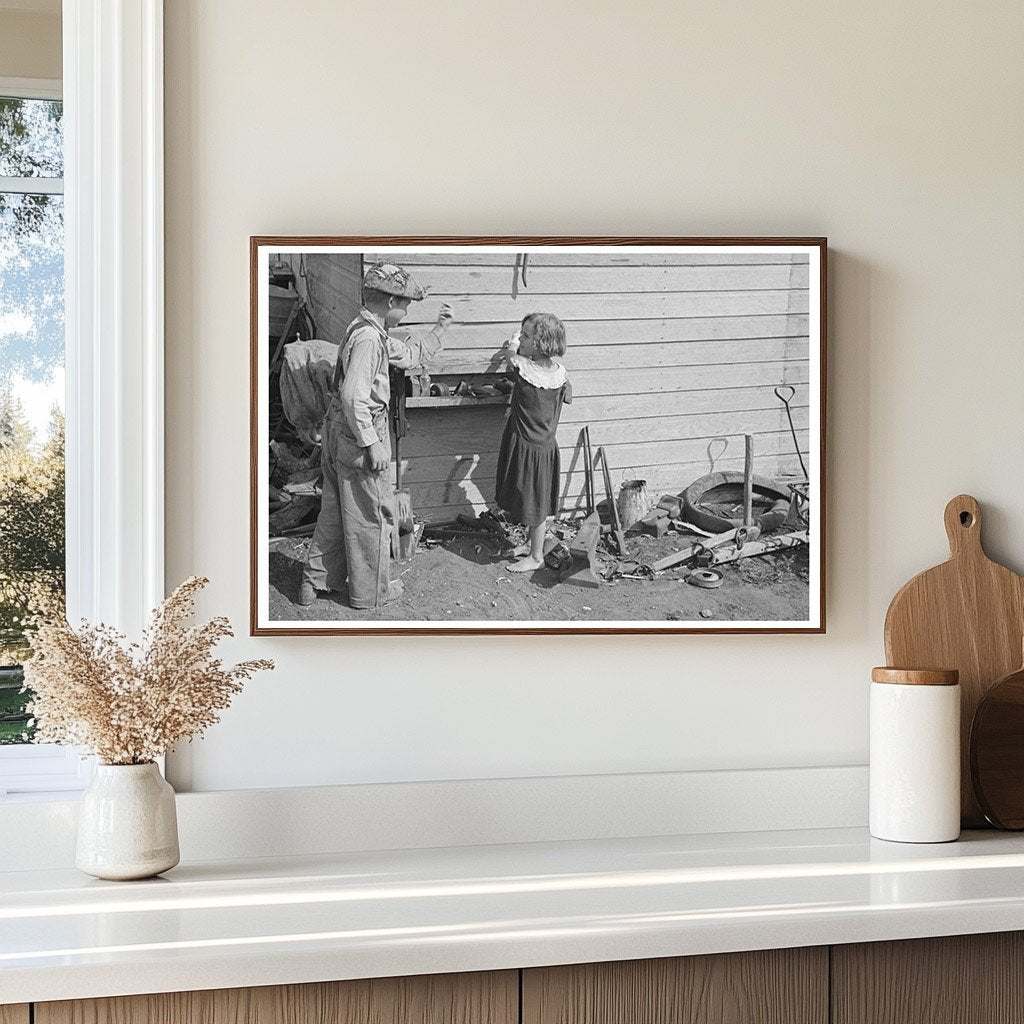 Children in Drought - Affected North Dakota 1937 - Available at KNOWOL
