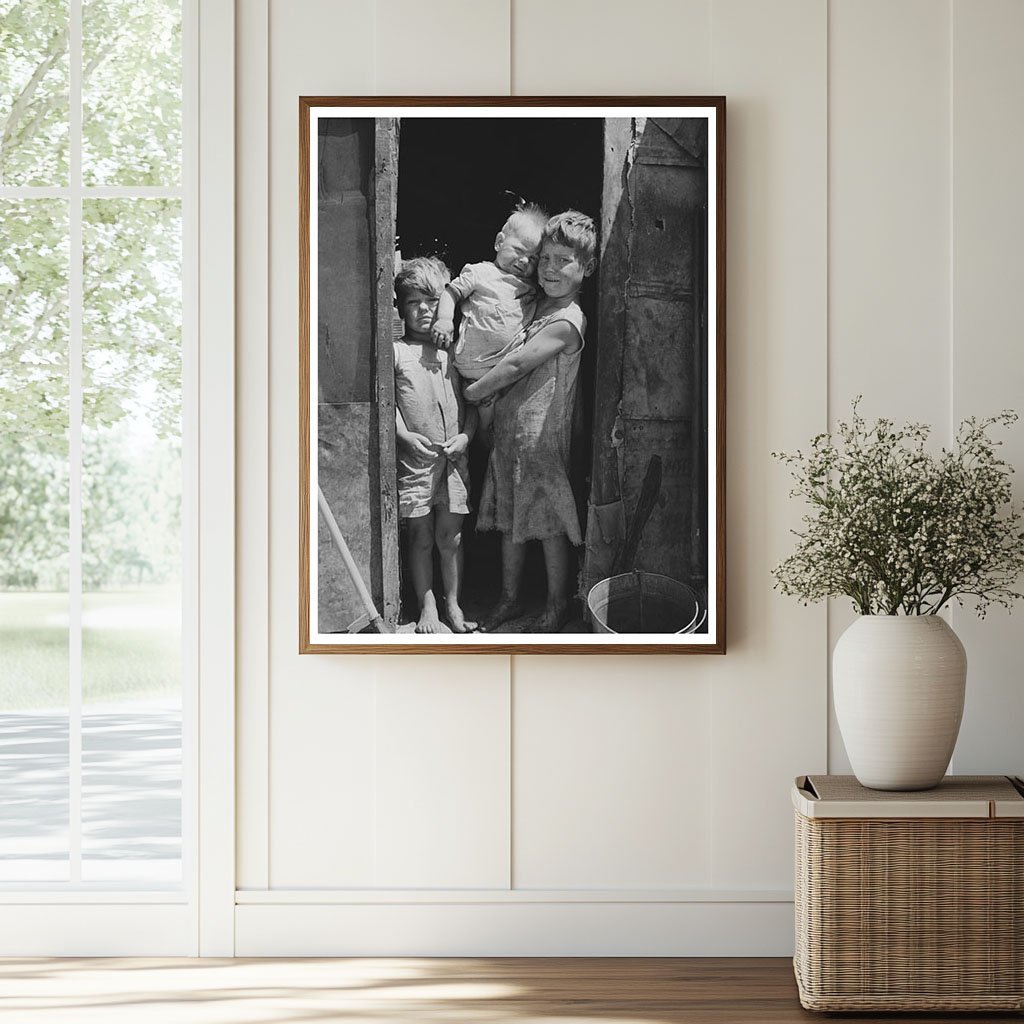 Children in Old Sacks at Mays Avenue Camp 1939 - Available at KNOWOL