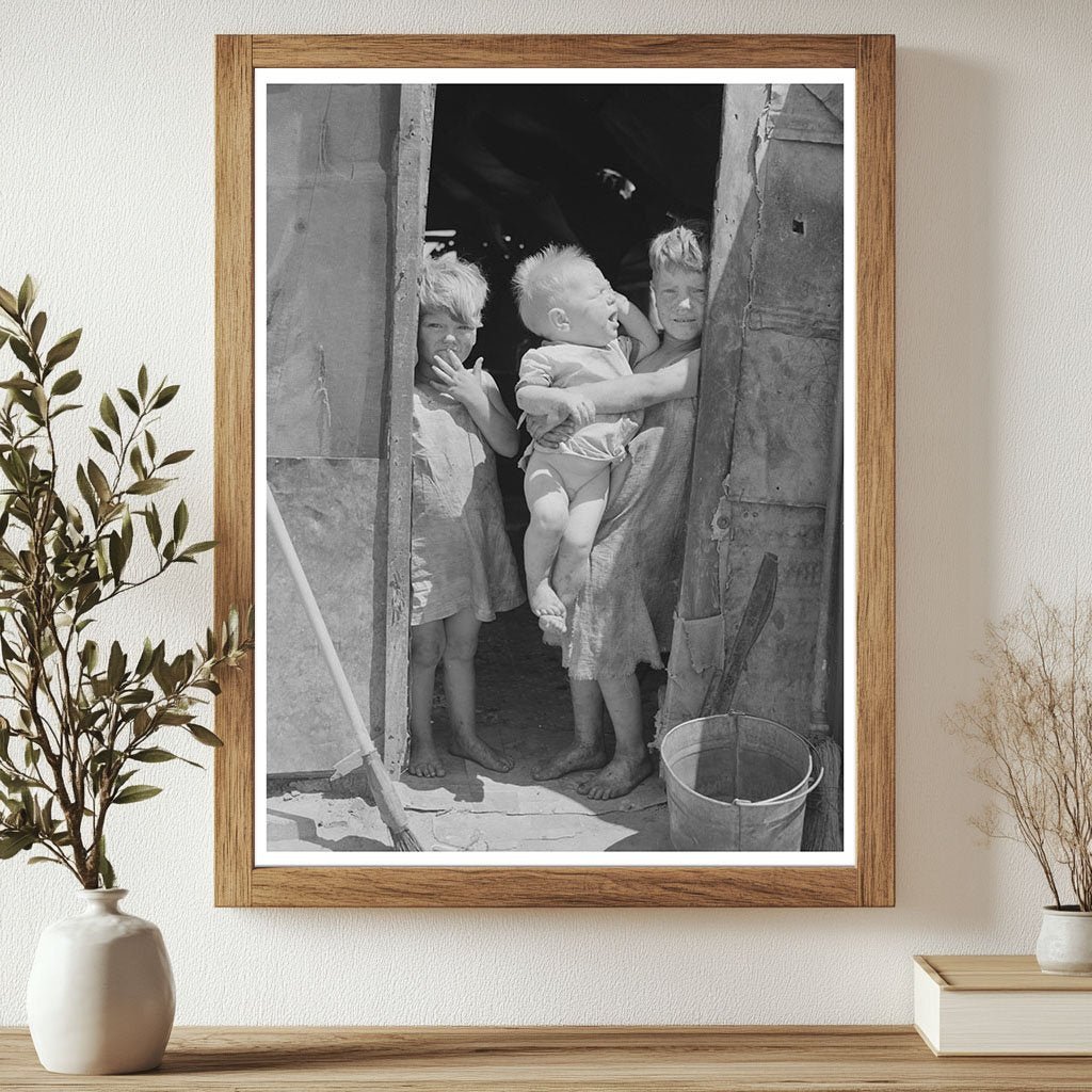 Children in Old Sacks Mays Avenue Camp Oklahoma City 1939 - Available at KNOWOL