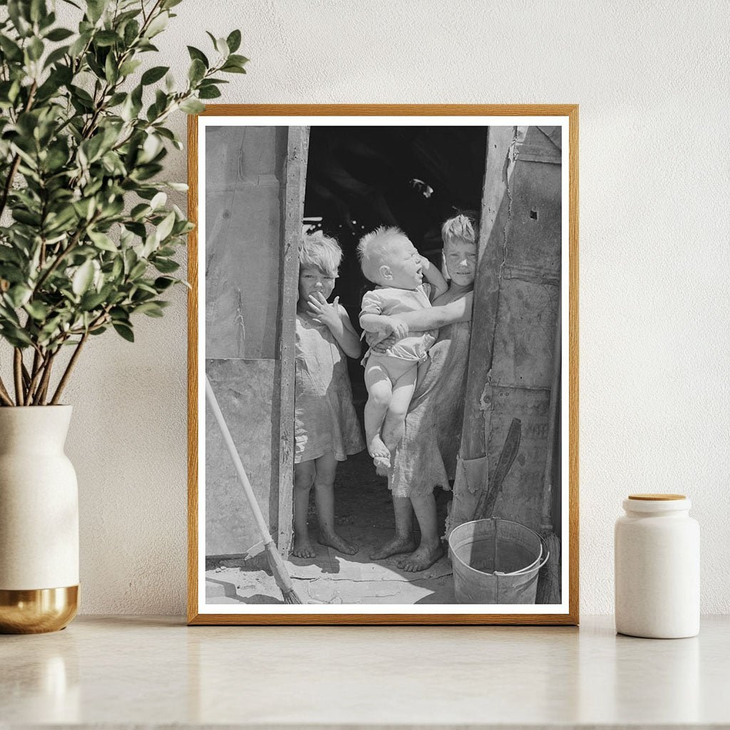 Children in Old Sacks Mays Avenue Camp Oklahoma City 1939 - Available at KNOWOL