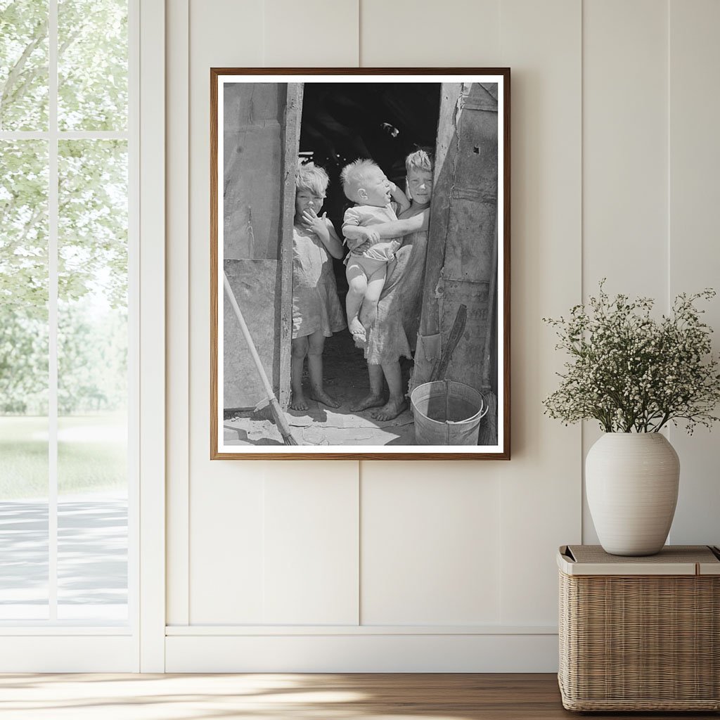 Children in Old Sacks Mays Avenue Camp Oklahoma City 1939 - Available at KNOWOL