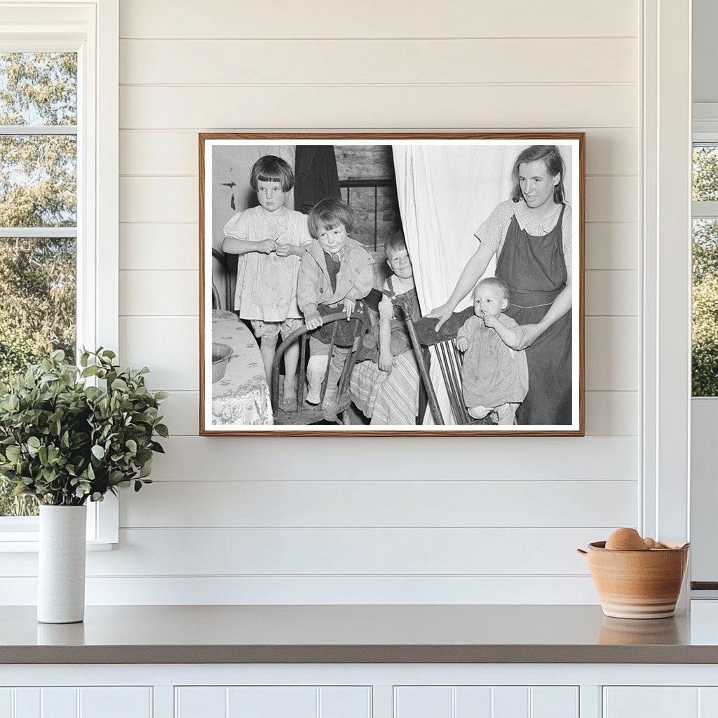 Children in One - Room Shack Tipler Wisconsin May 1937 - Available at KNOWOL