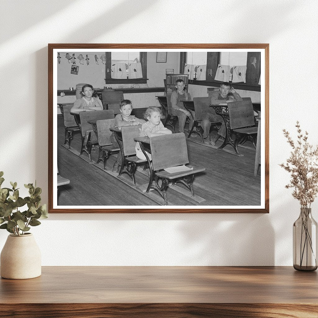 Children in Rural School North Dakota October 1937 - Available at KNOWOL