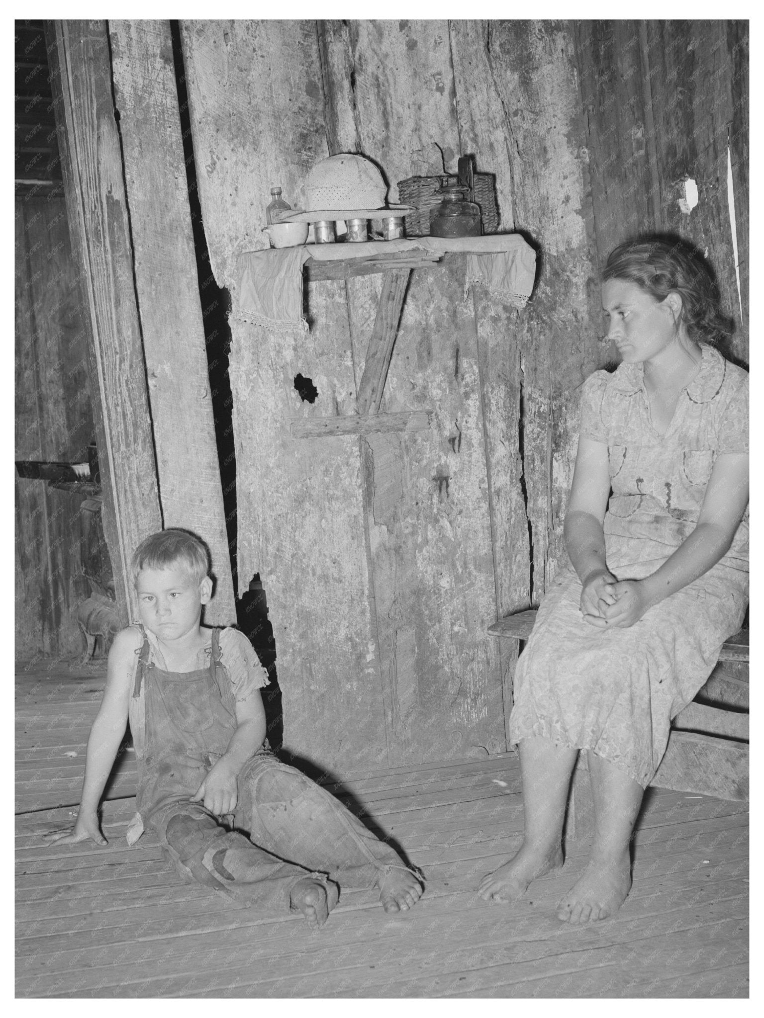 Children of Agricultural Day Laborers in Oklahoma 1939 - Available at KNOWOL