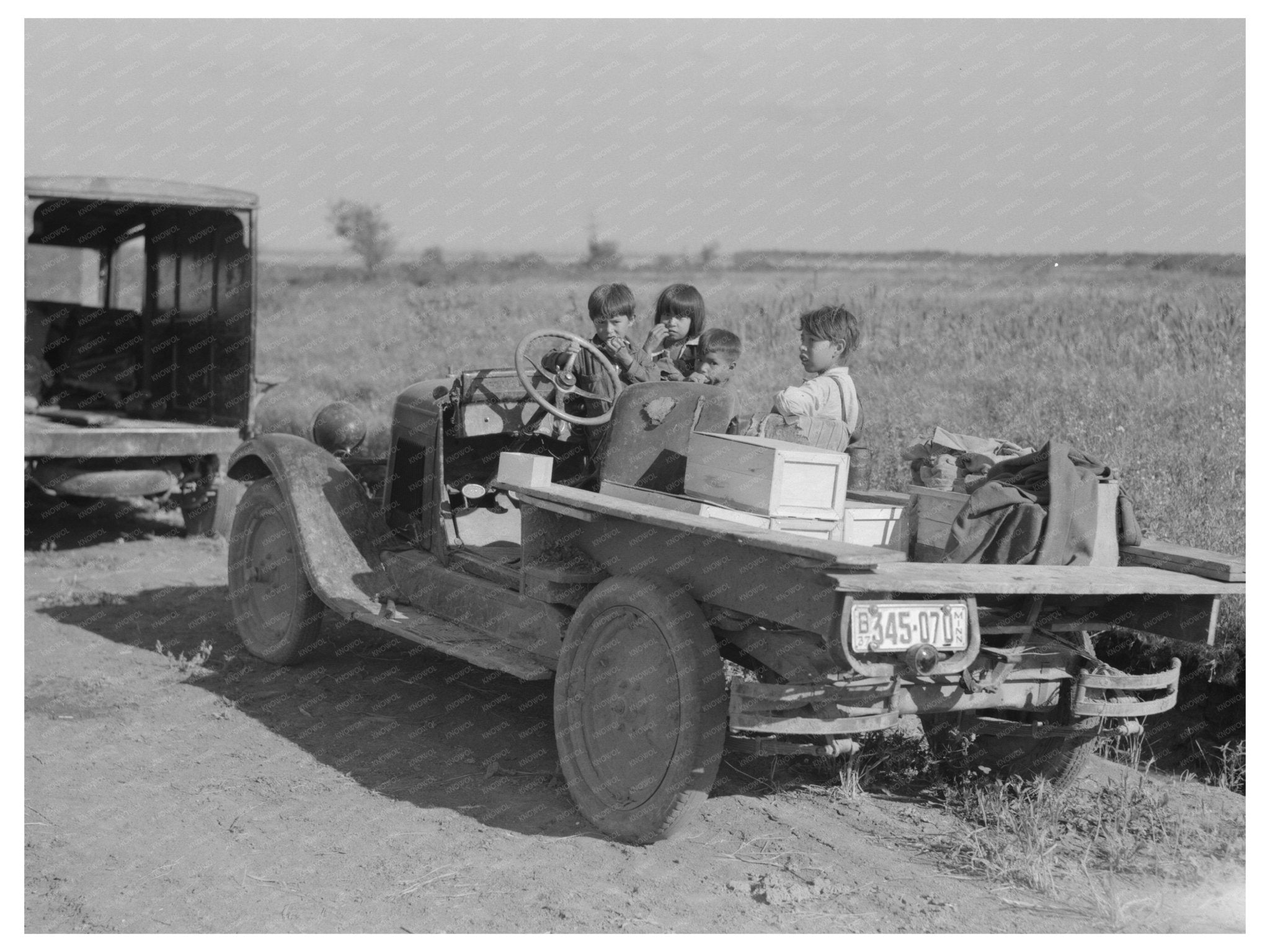 Children of Blueberry Pickers in Littlefork Minnesota 1937 - Available at KNOWOL