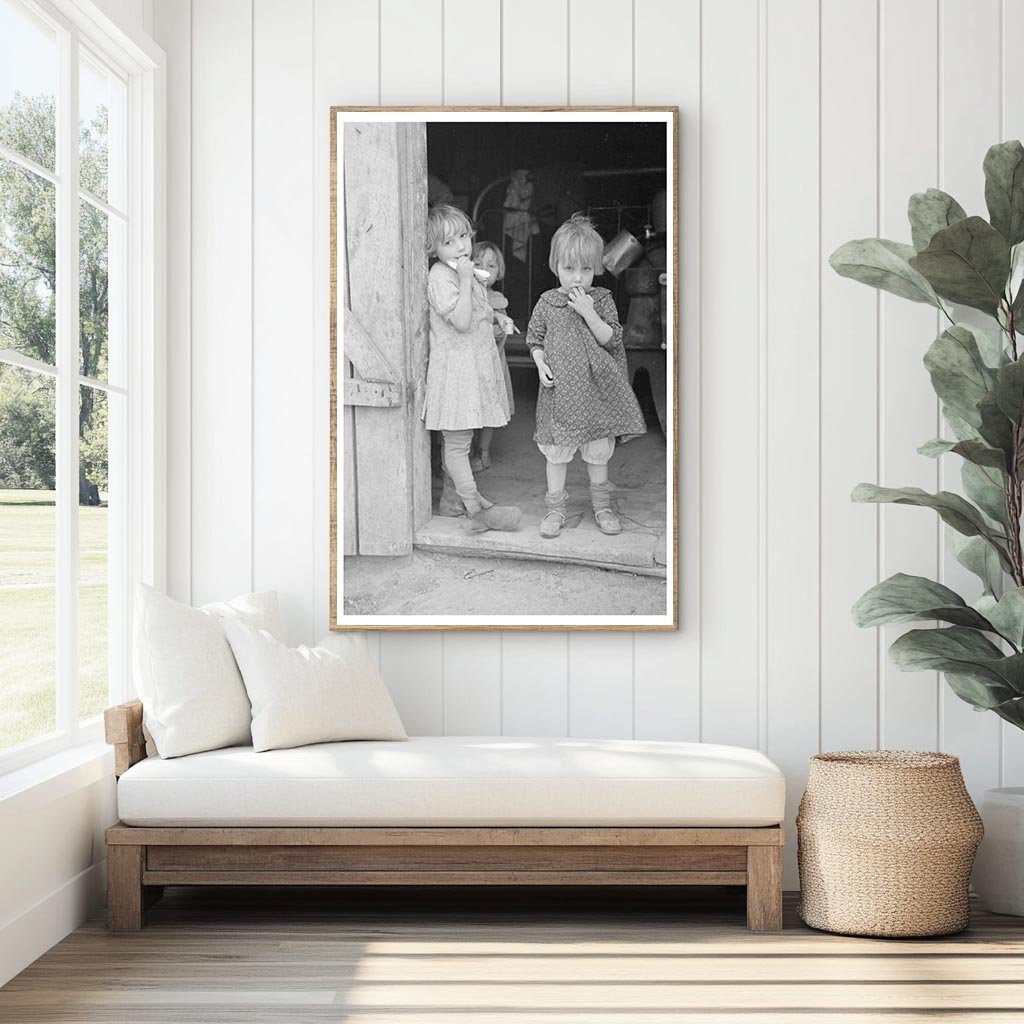 Children of Earl Pauley in Iowa December 1936 - Available at KNOWOL