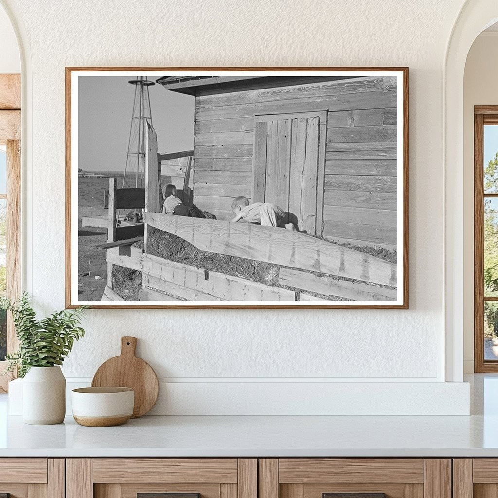 Children of Floyd Peaches North Dakota 1937 Vintage Photo - Available at KNOWOL