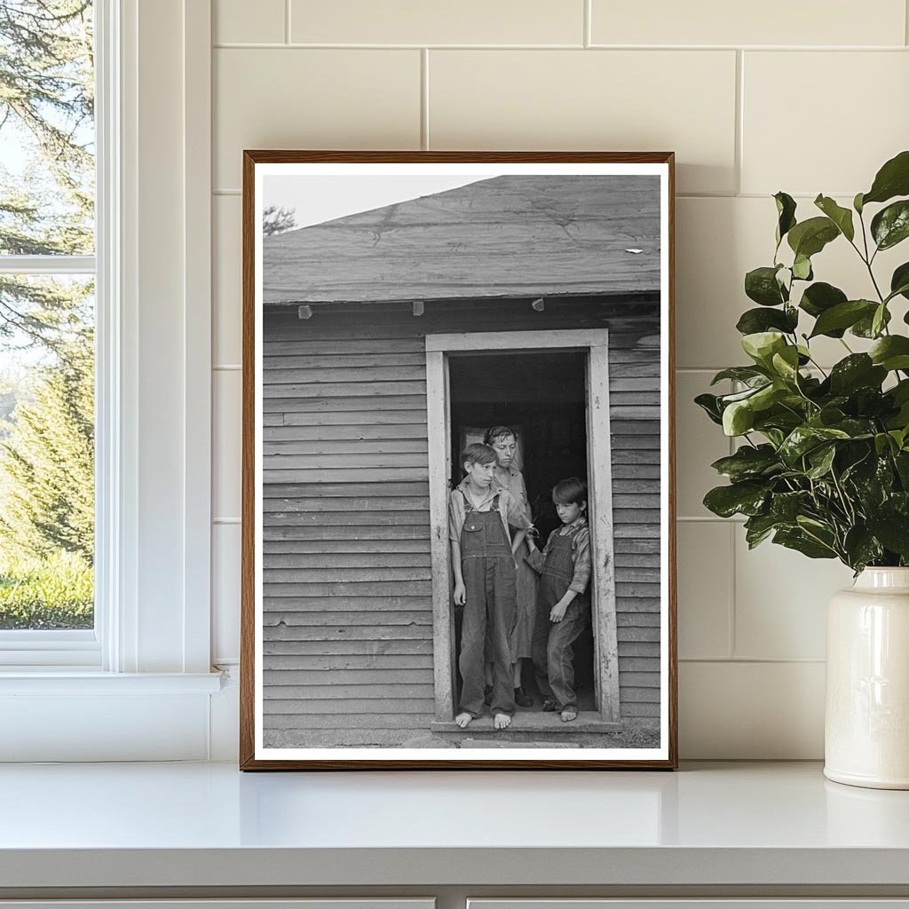 Children of John Mathews on Wisconsin Farm June 1937 - Available at KNOWOL