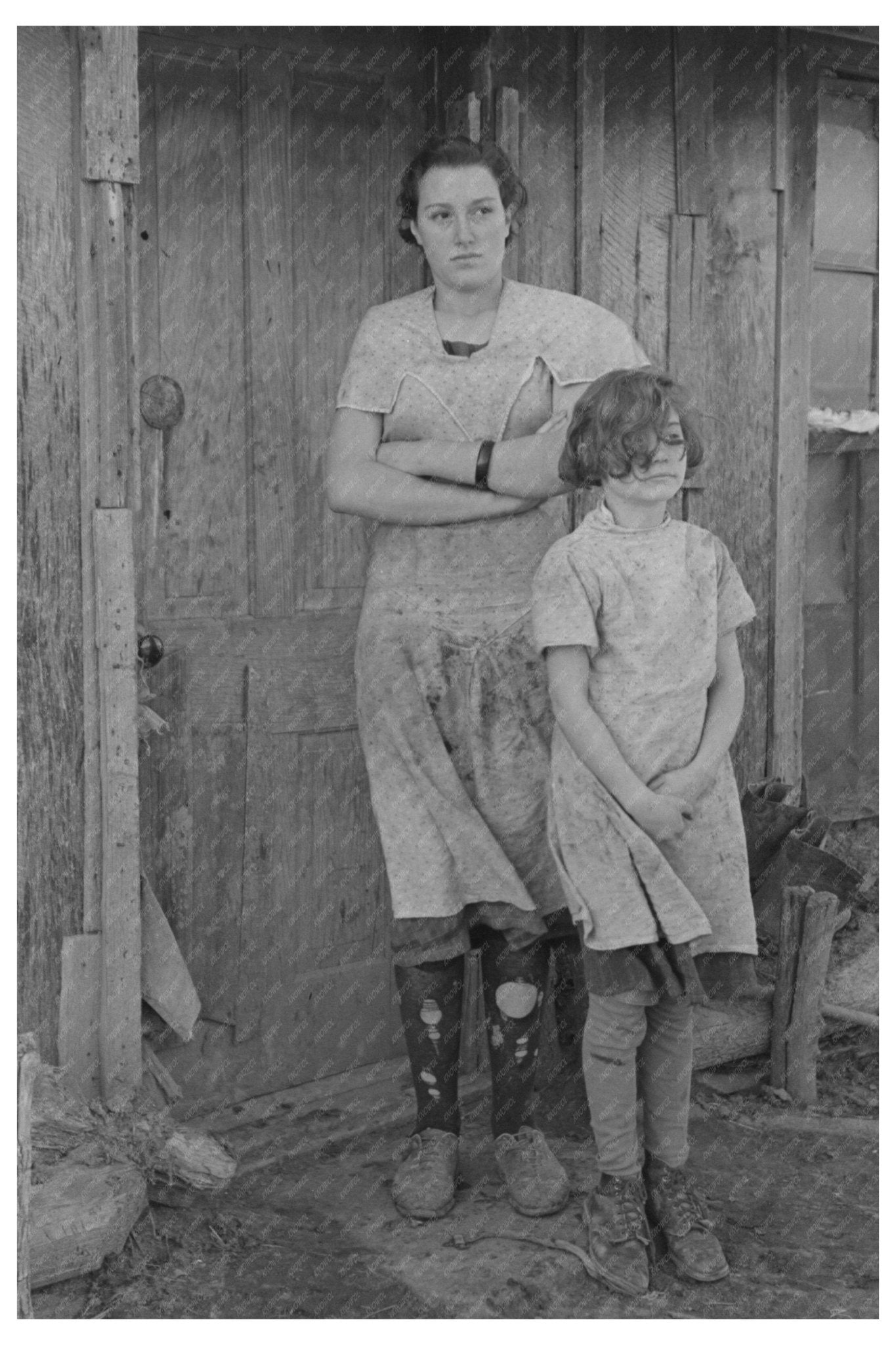 Children of John Scott Farm Life Iowa January 1937 - Available at KNOWOL